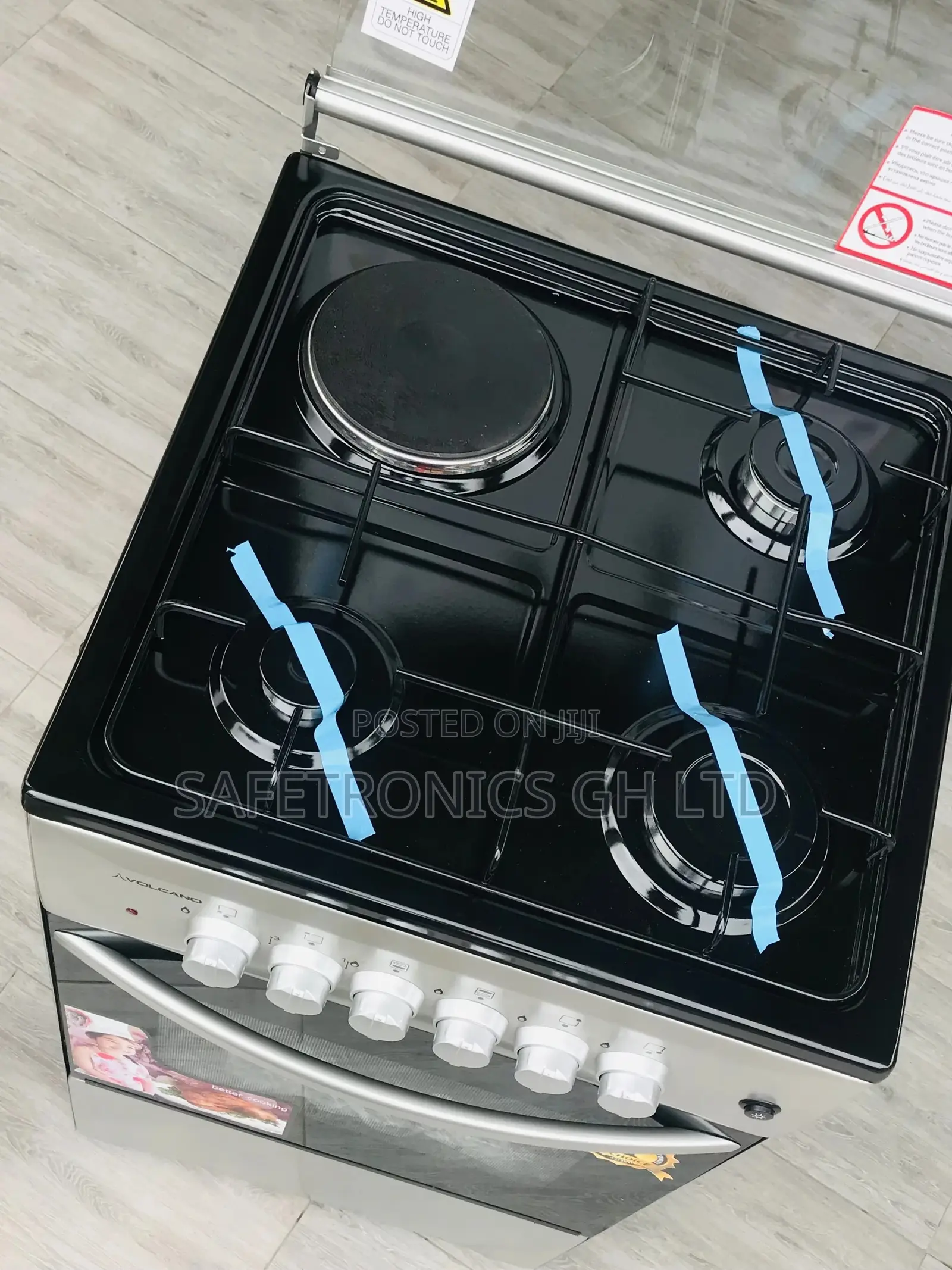 Smart Volcano 1 Electric Gas Oven With Grill 50x50 