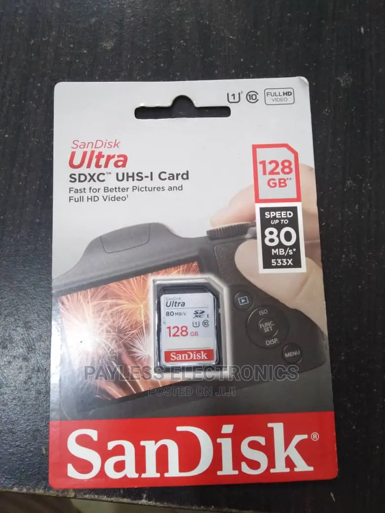 Sandisk Ultra 128gb Camera Memory Card