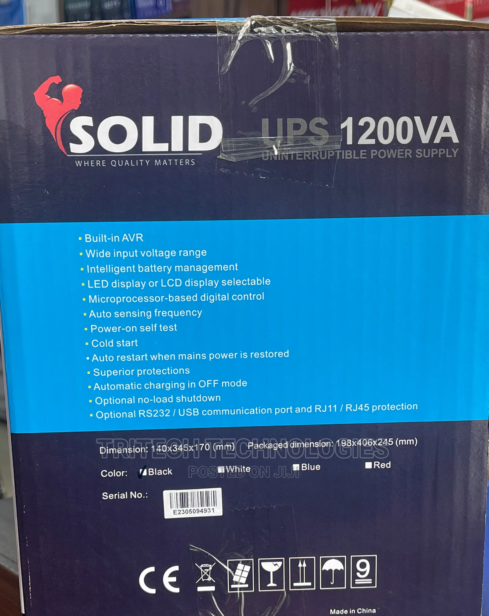 Solid Ups 1200va (Automatic Voltage Regulator) Built in Avr