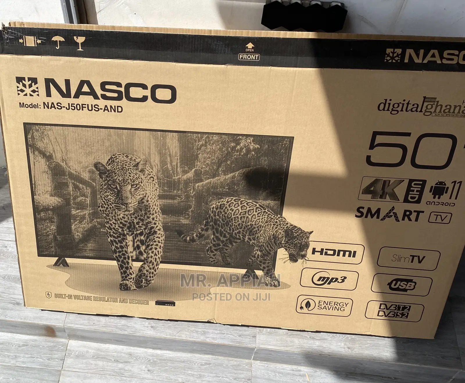 Extremely Quality Nasco Digital Satelite Tv(Black)50 Inch 