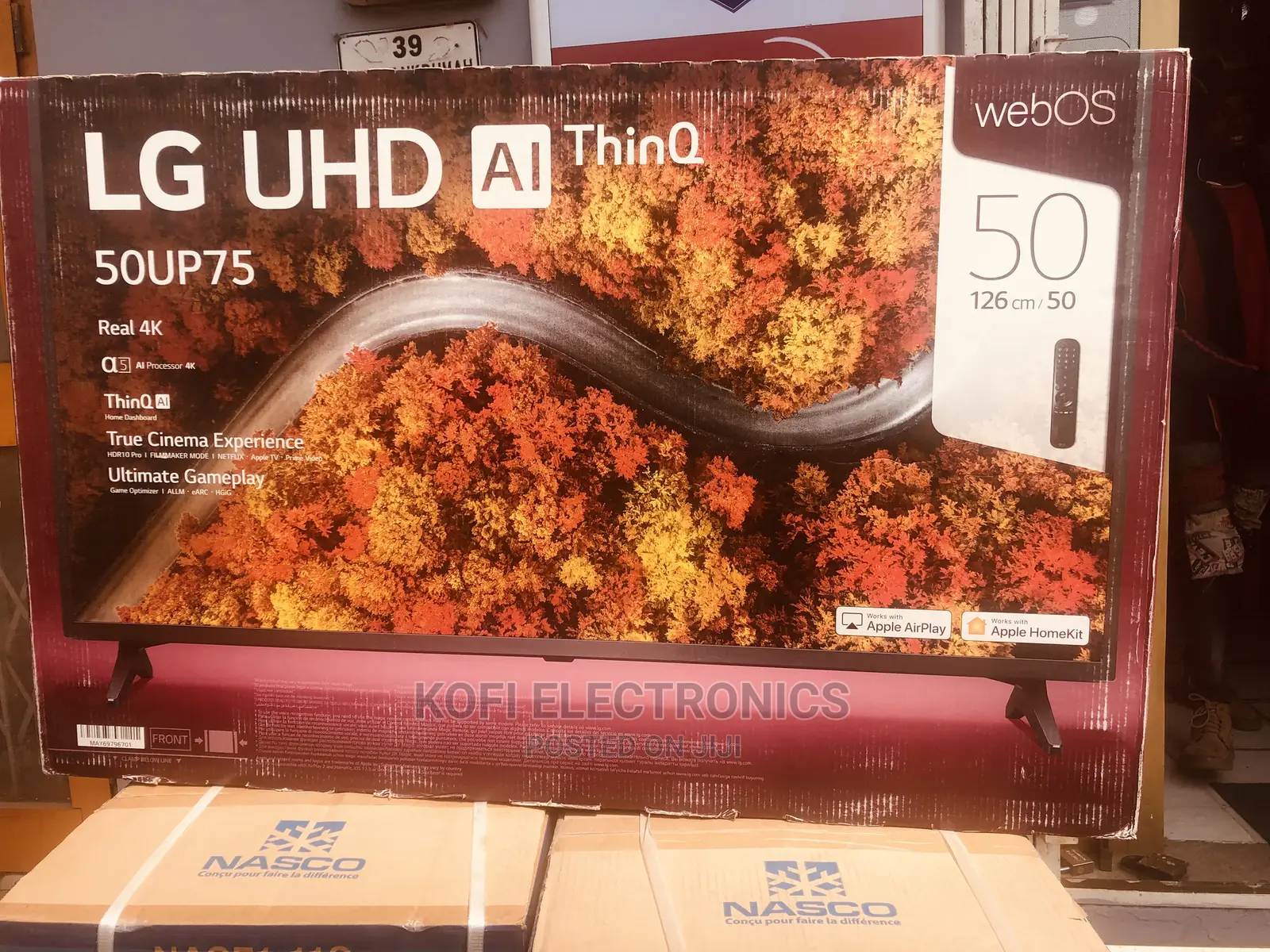 Modern LG 50UP7550PVG 50 Inches Active HDR Webos Smart TV
