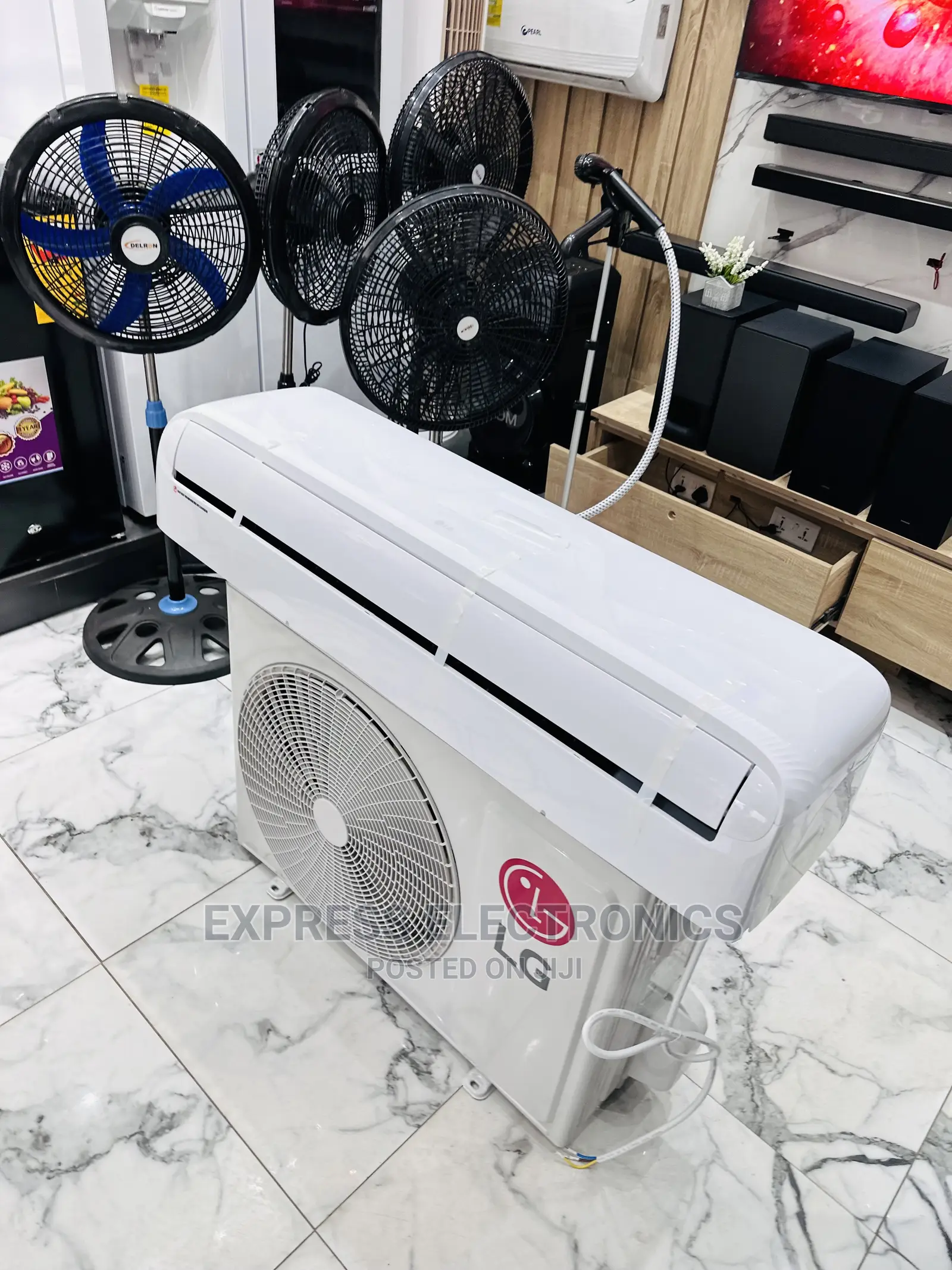 Washable Filter Split 2.0hp R410 White Big Motor LG