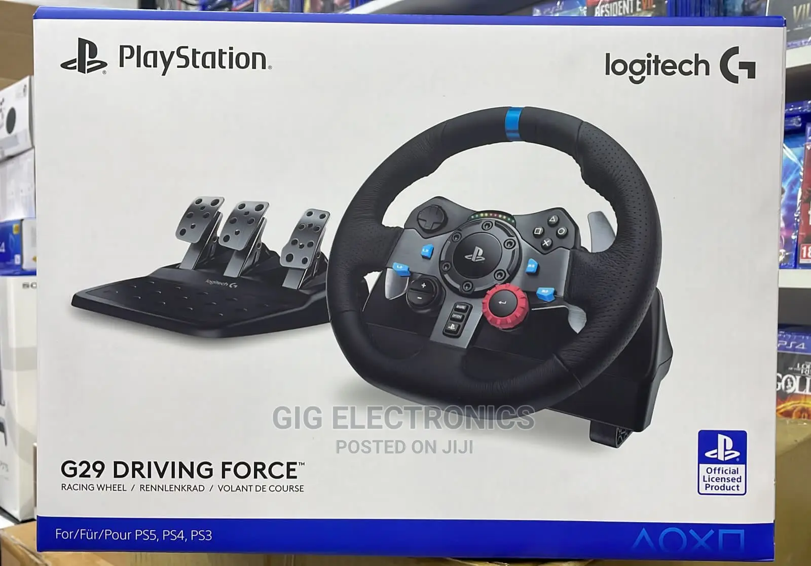 Logitech G29 Driving Force Racing Wheel for Ps5 - Ps4 Ps3