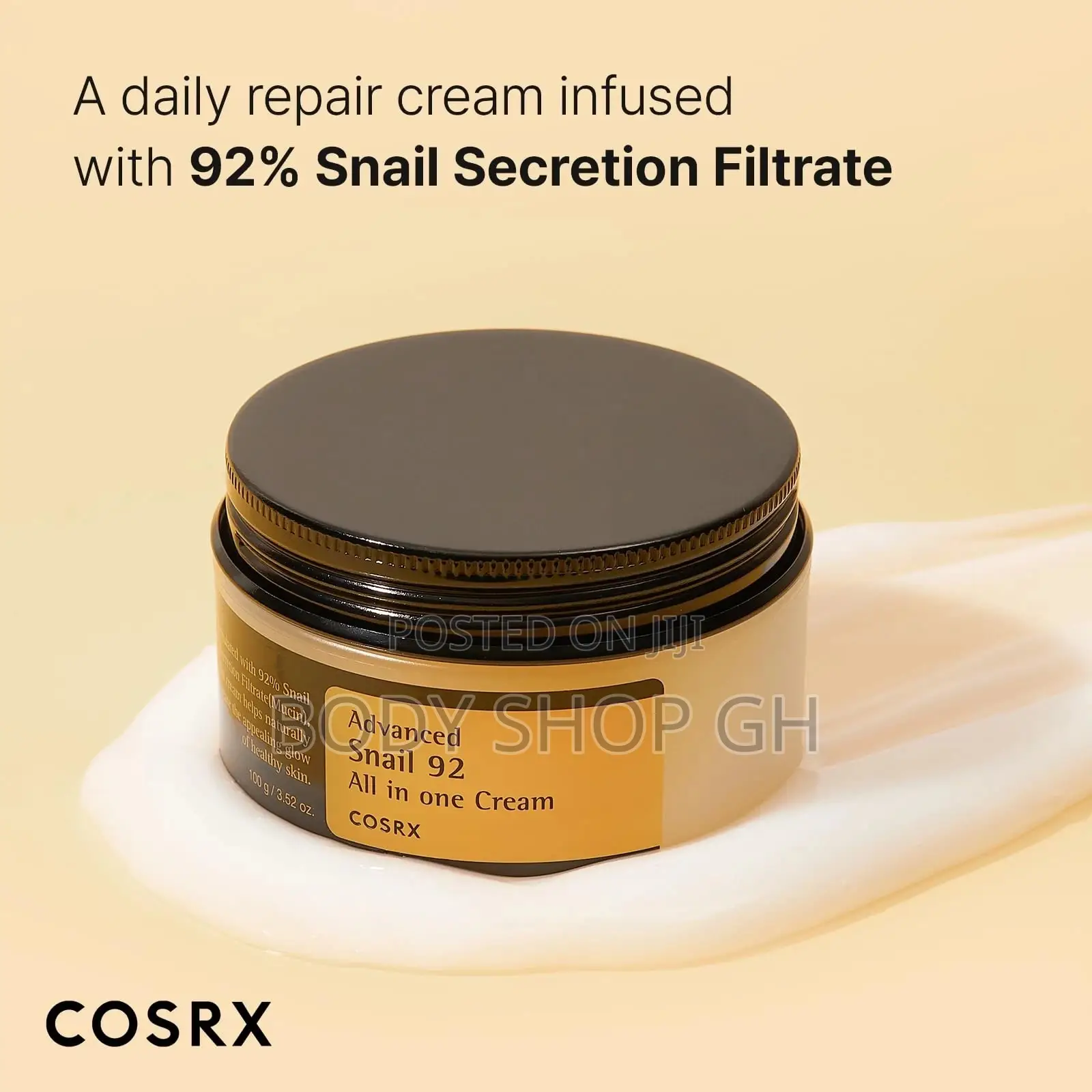 COSRX Snail Mucin 92% Moisturizer - Repair Face Gel Cream
