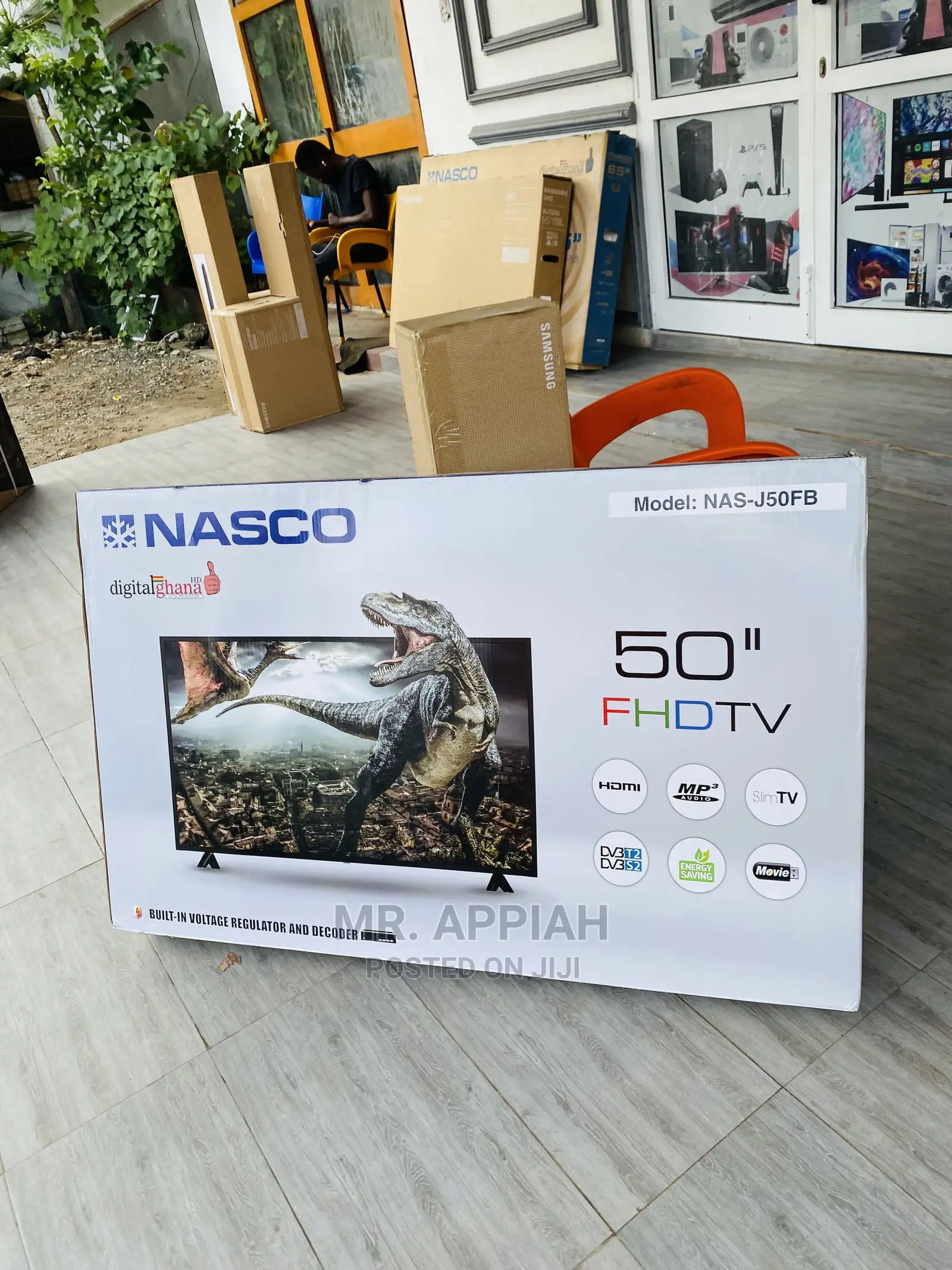 Black,Purchase Original Nasco 50” FHD Digital Satelite Tv