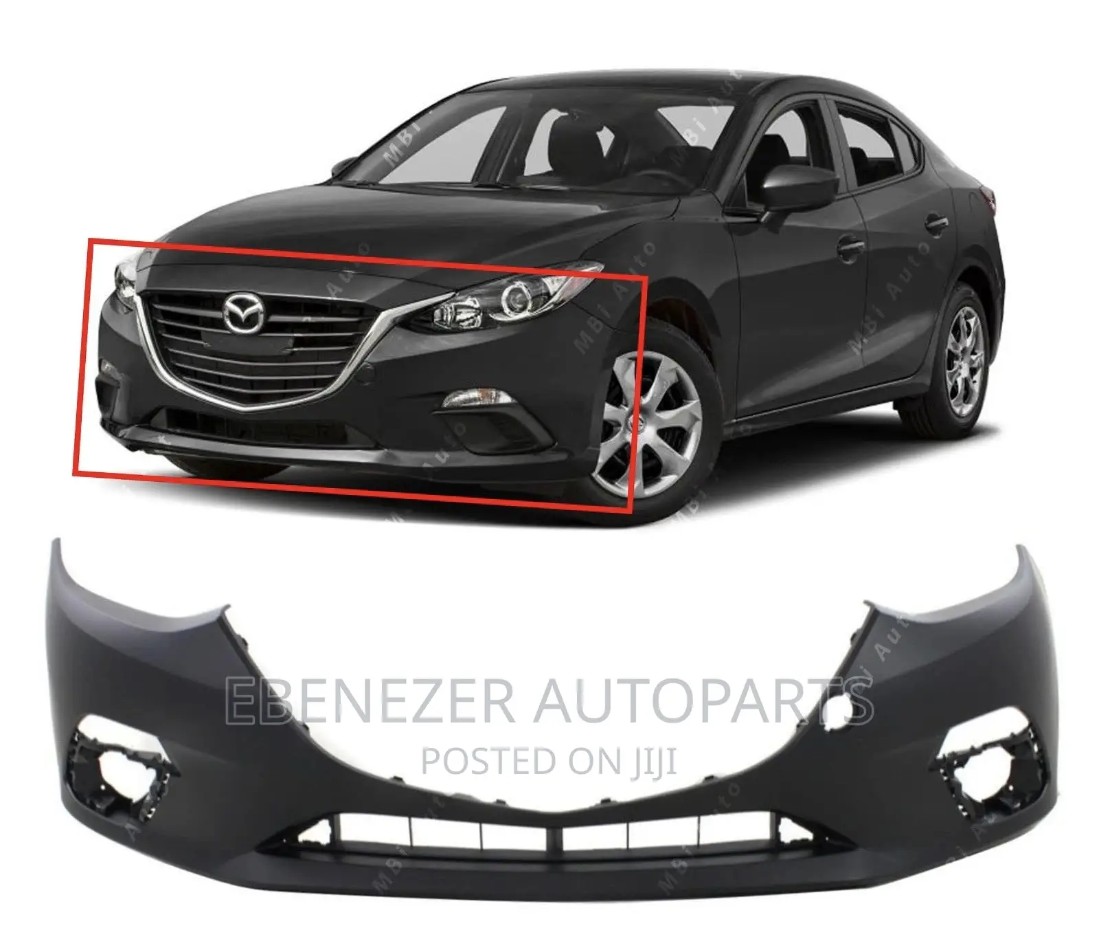 Mazda 3 2017 - 2018 Front Bumper