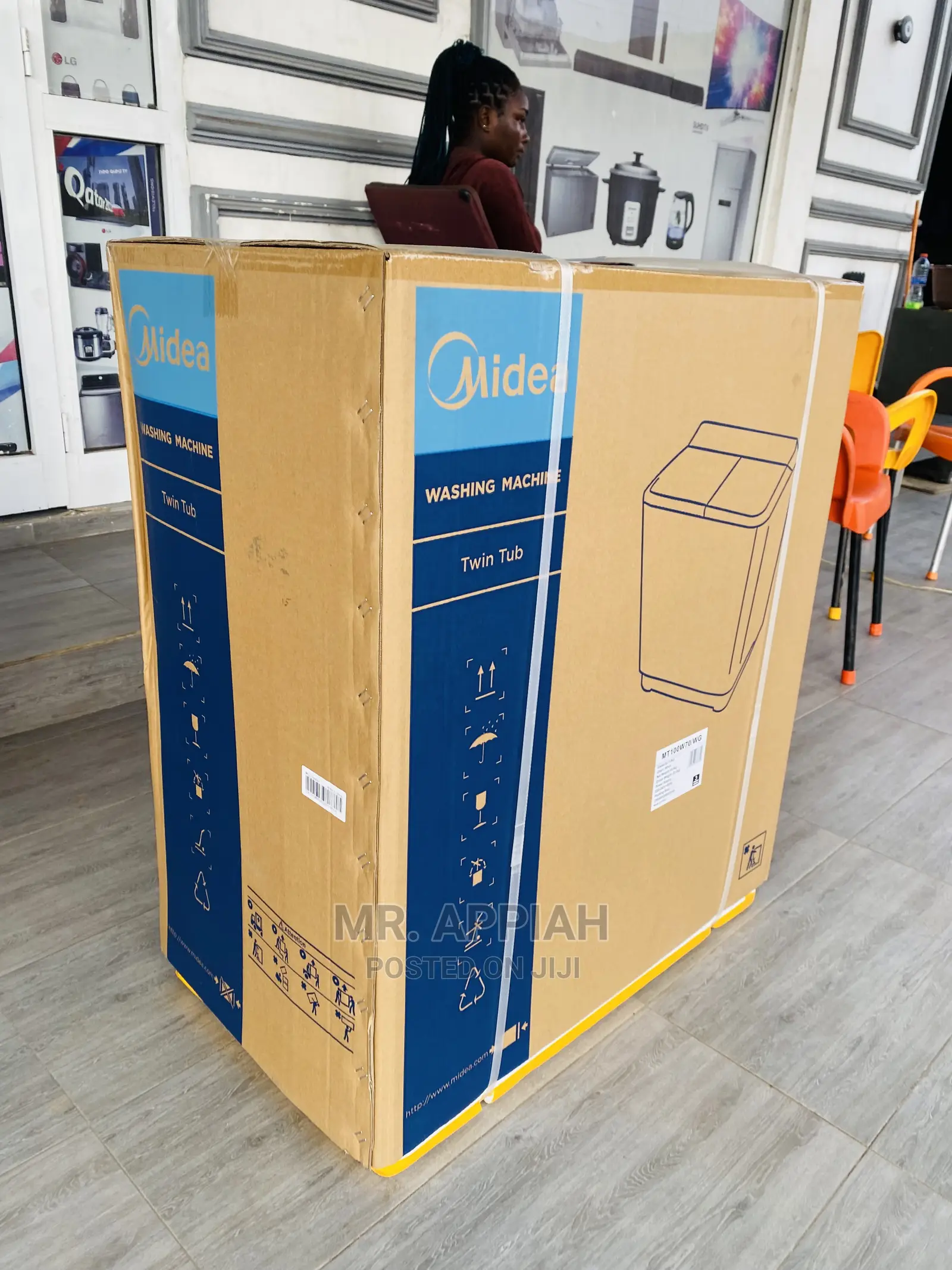 High Midea 7kg Top Load Washing Machine(White)