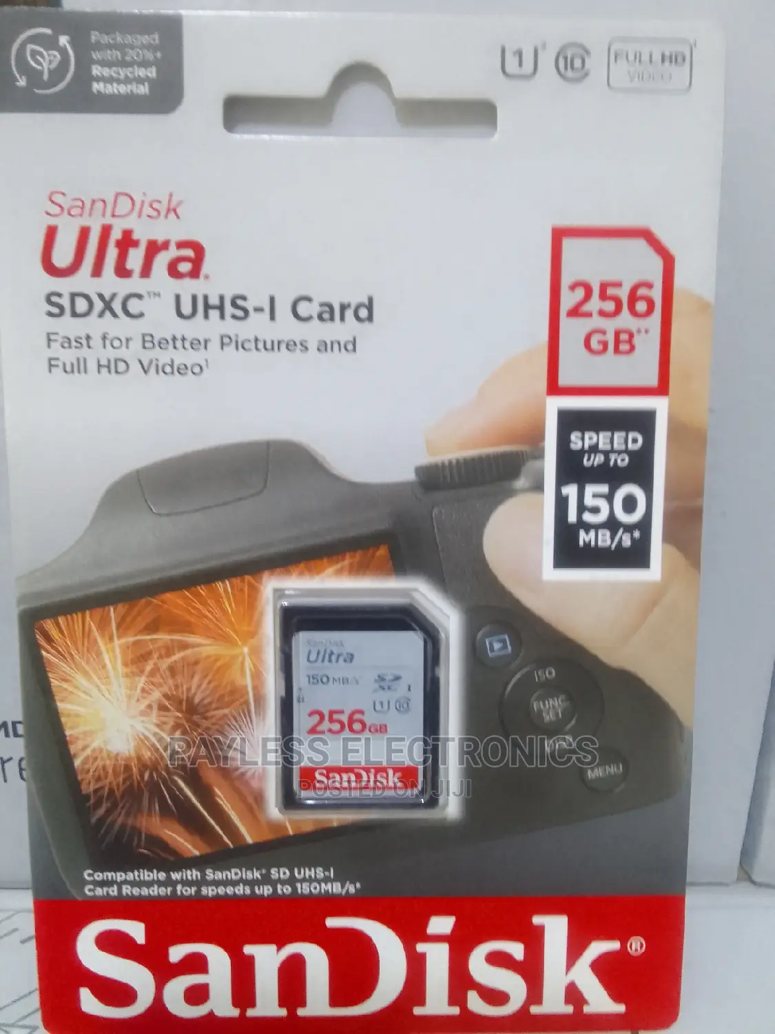 Sandisk Ultra SDXC Memory Card 256gb
