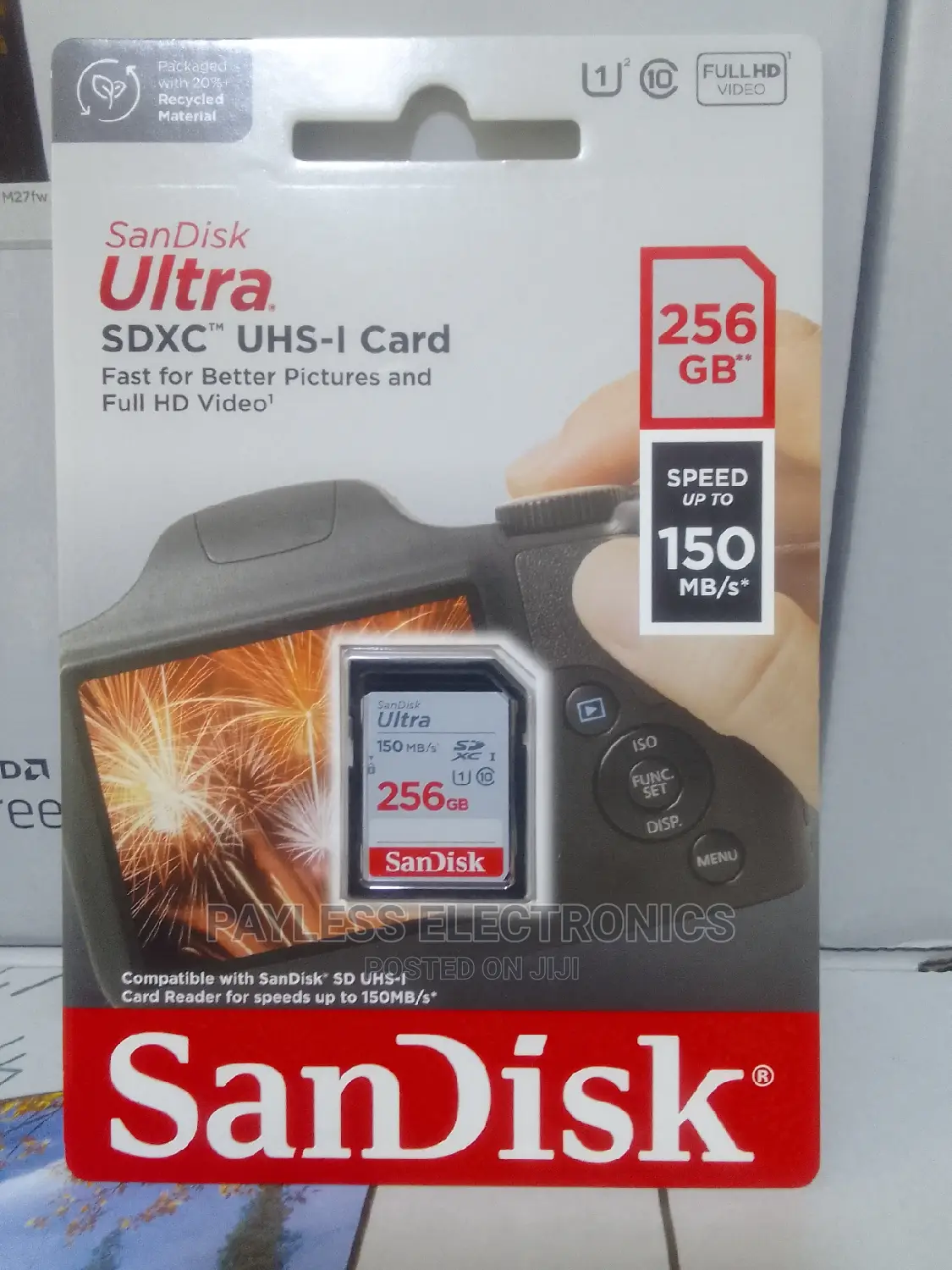 Sandisk Ultra SDXC Memory Card 256gb