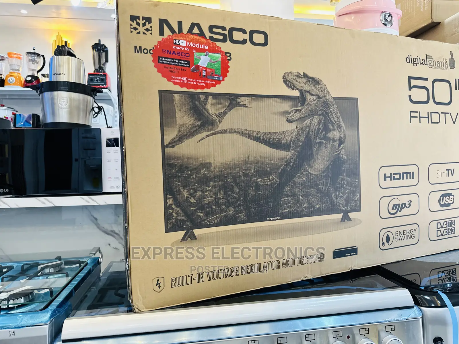Unlimited Entertainment Nasco 50”FHD Satellite Digital Tv 