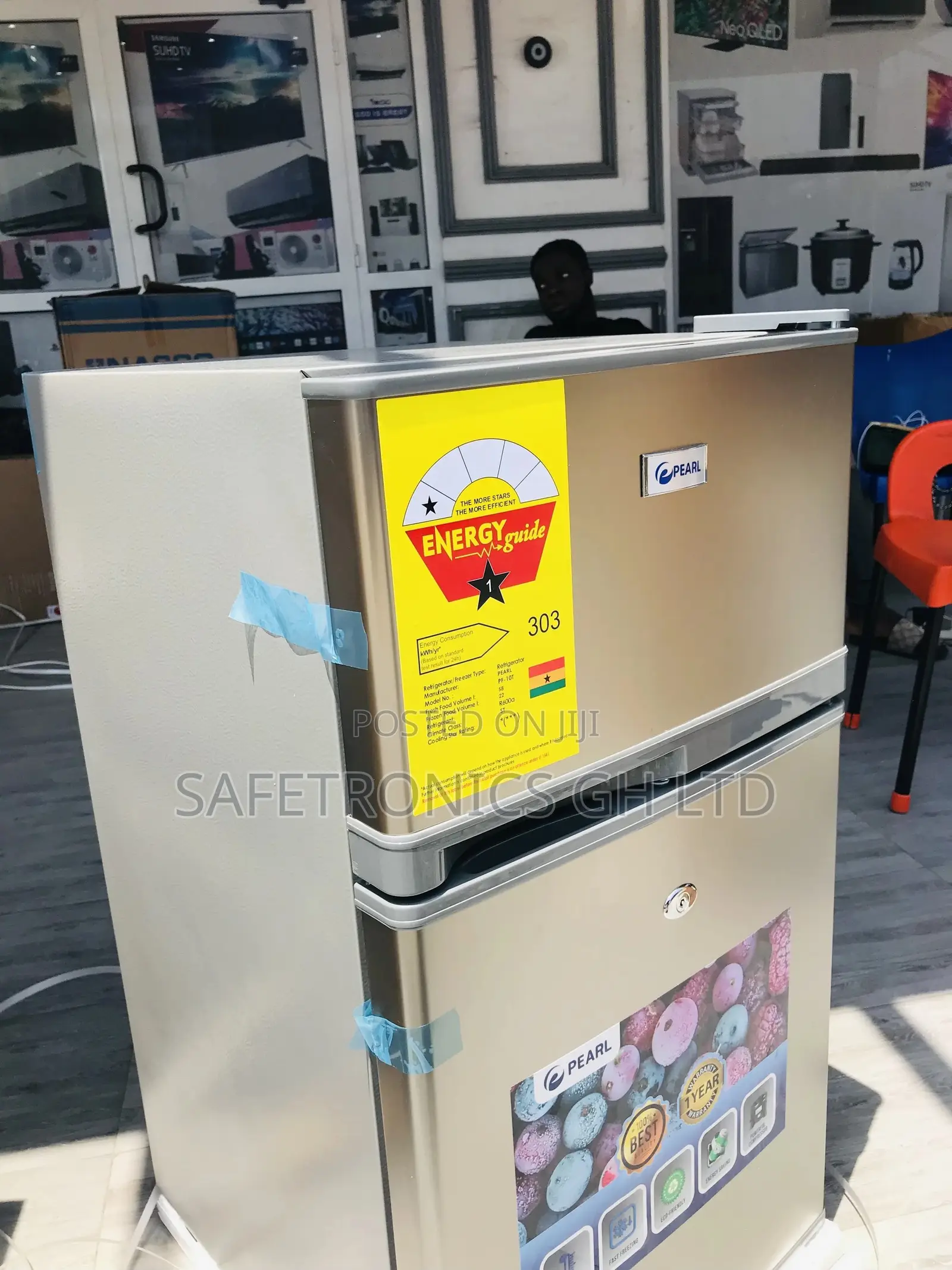 Of-10t Pearl Design Doubledoor Topfreezer Fridge