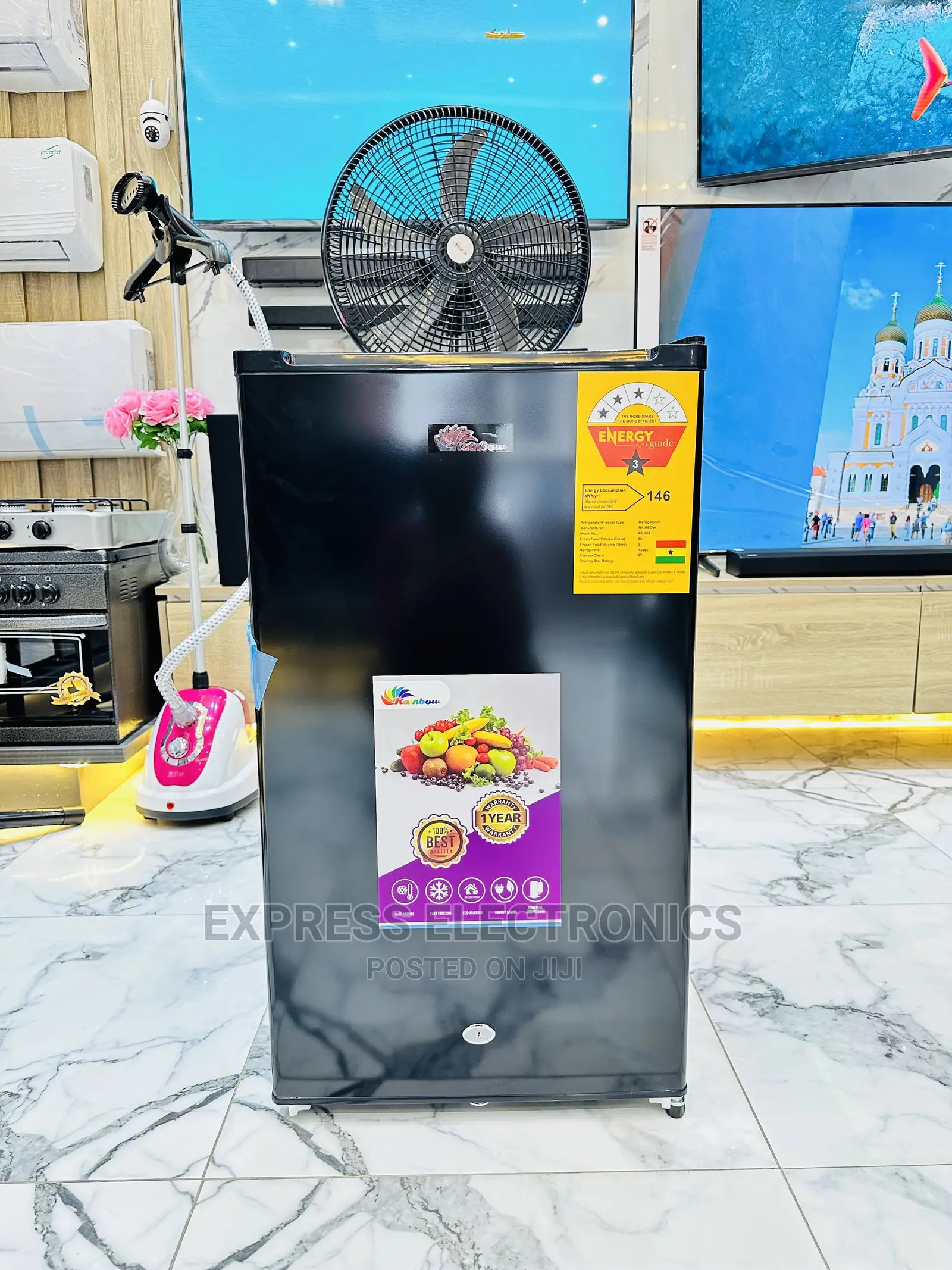 High Chilling Rainbow Table Top Fridge Single Door