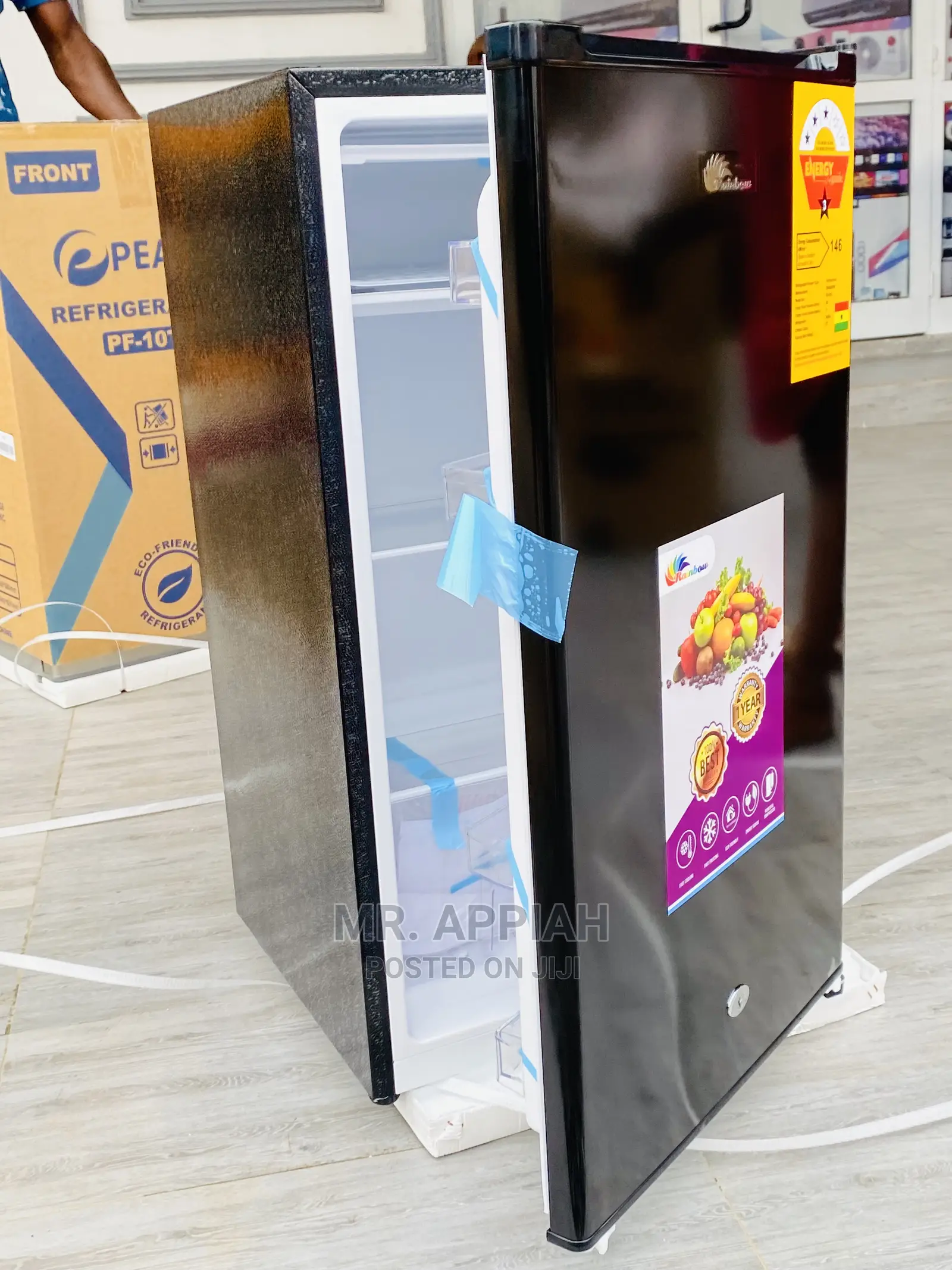 Extremely Quality Rainbow Table Top Refrigerator(Black)