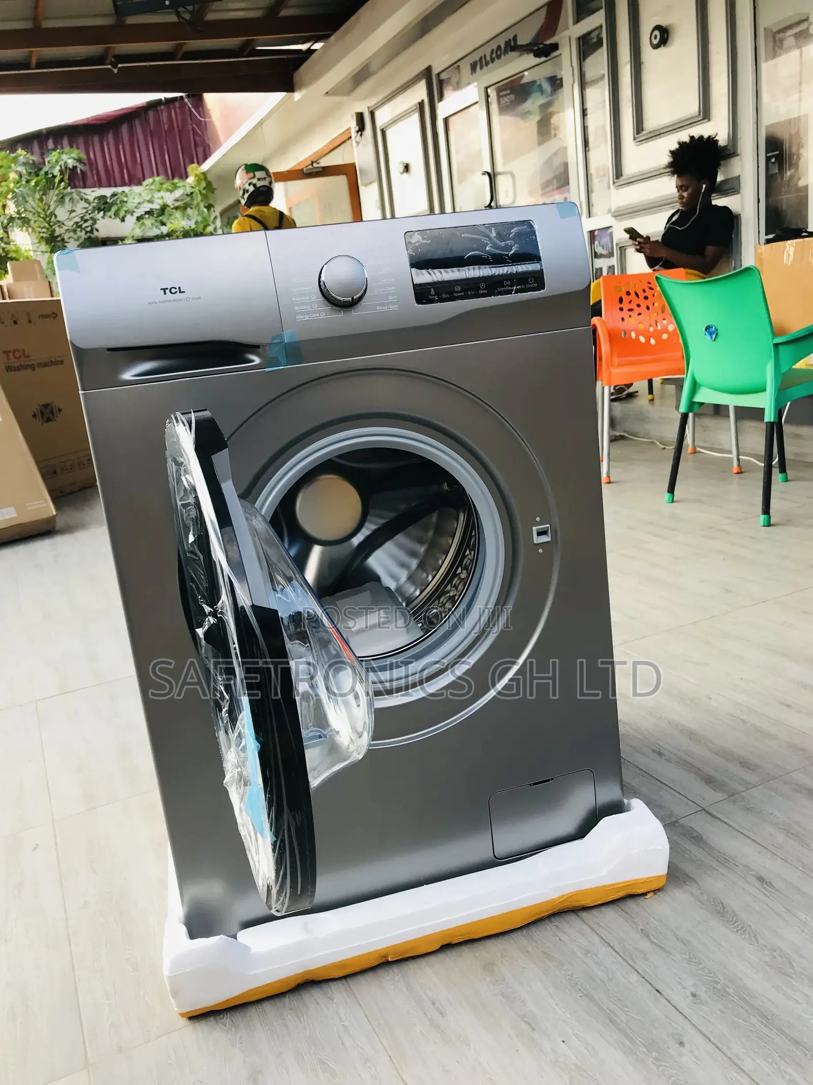 Grab 9kg Washingmachine TCL P609fl Frontload Fullyautomatic