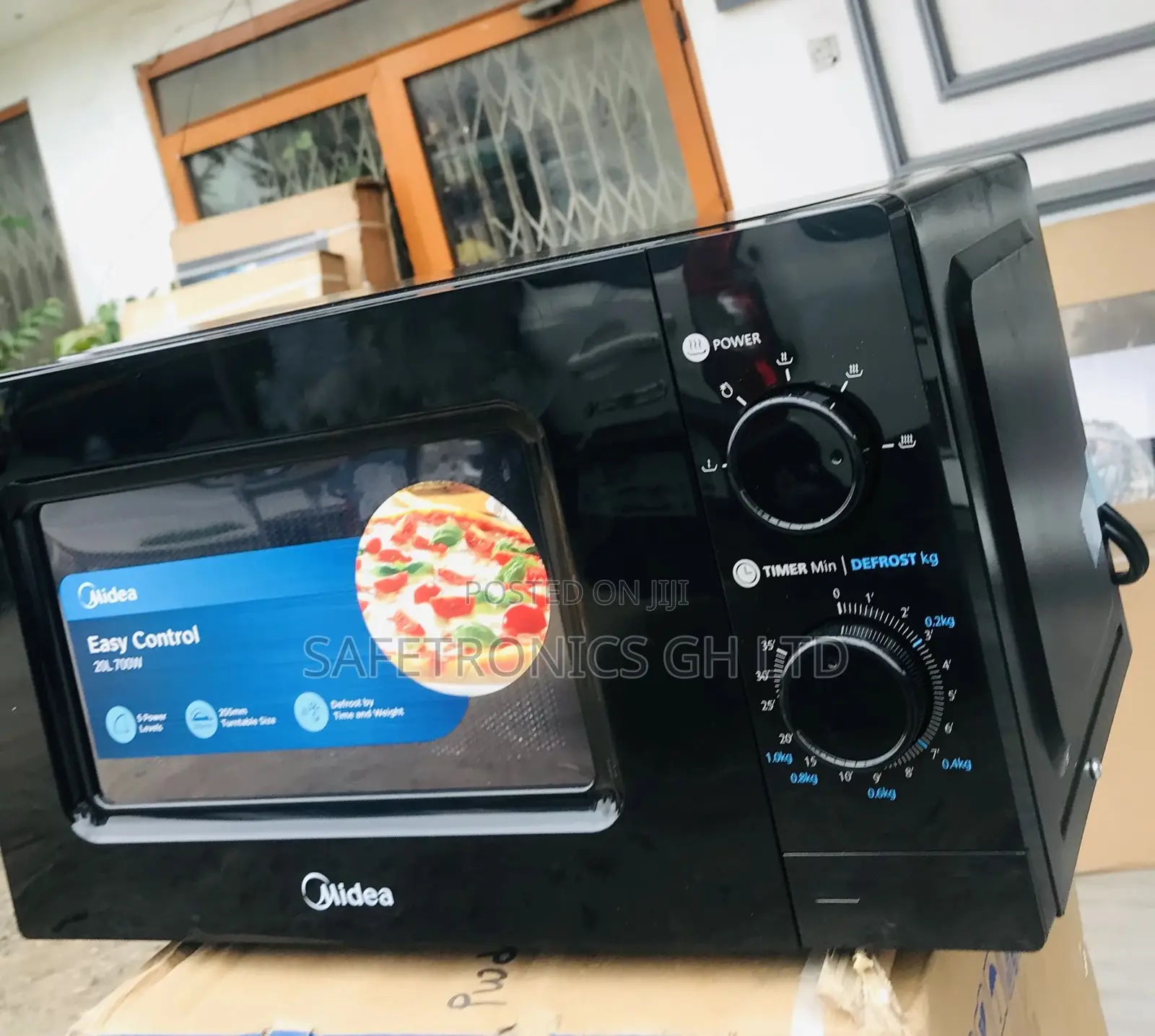 Design Microwave Black Midea 20 Liters Countertop Grill