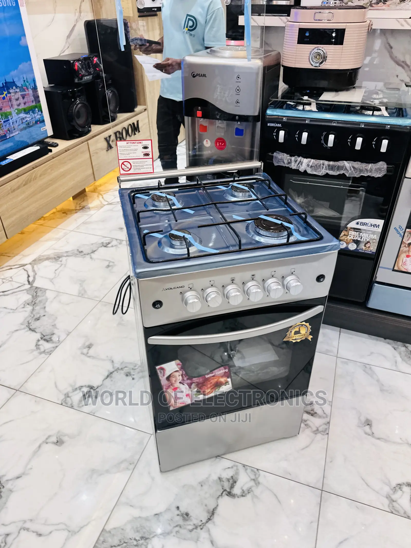 4burner Gas Cooker Oven Ignition 50/50 Stove