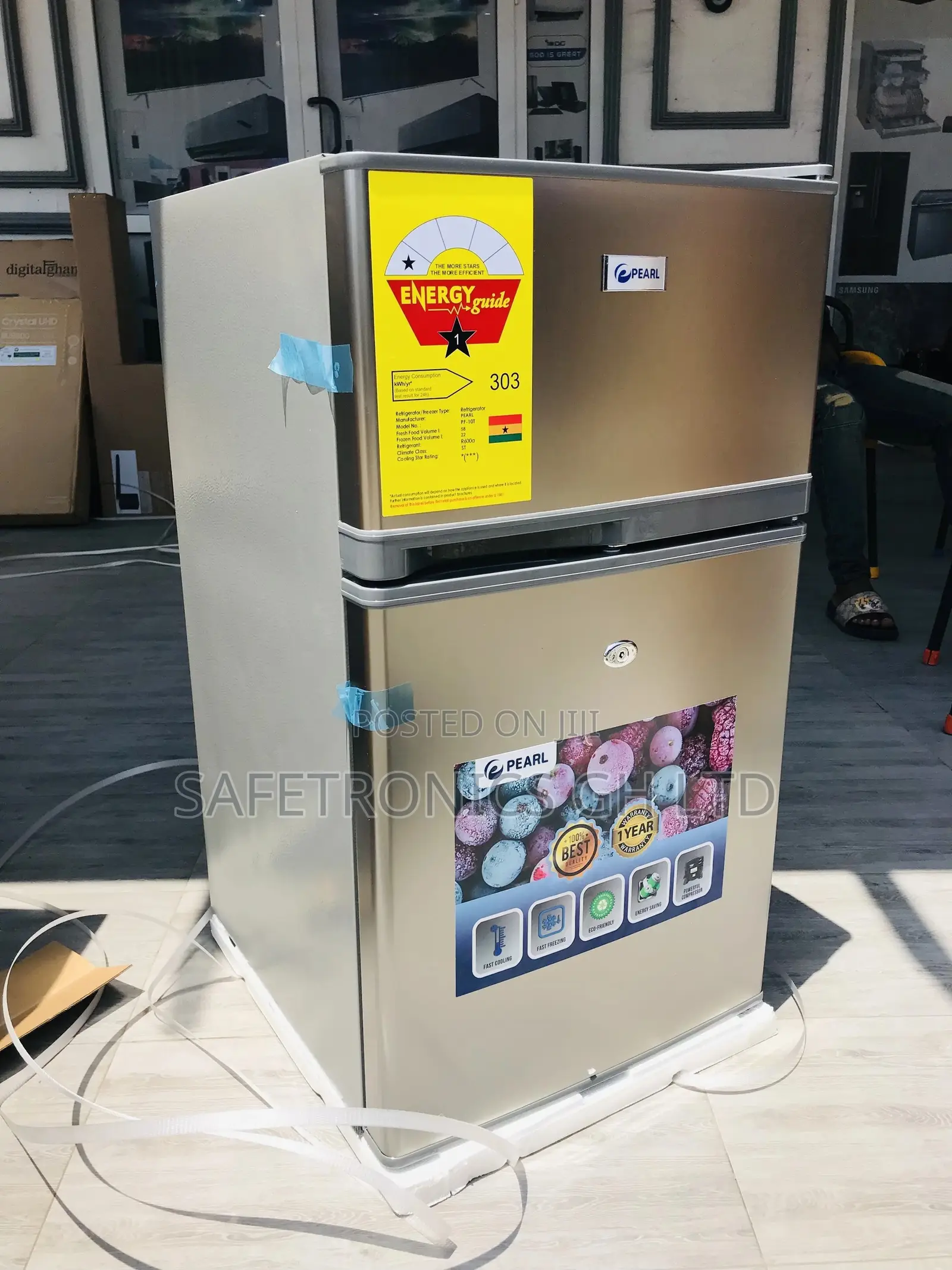 Sliver Pf-10t Doubledoor Fridge Pearl Tabletop Topfreezer