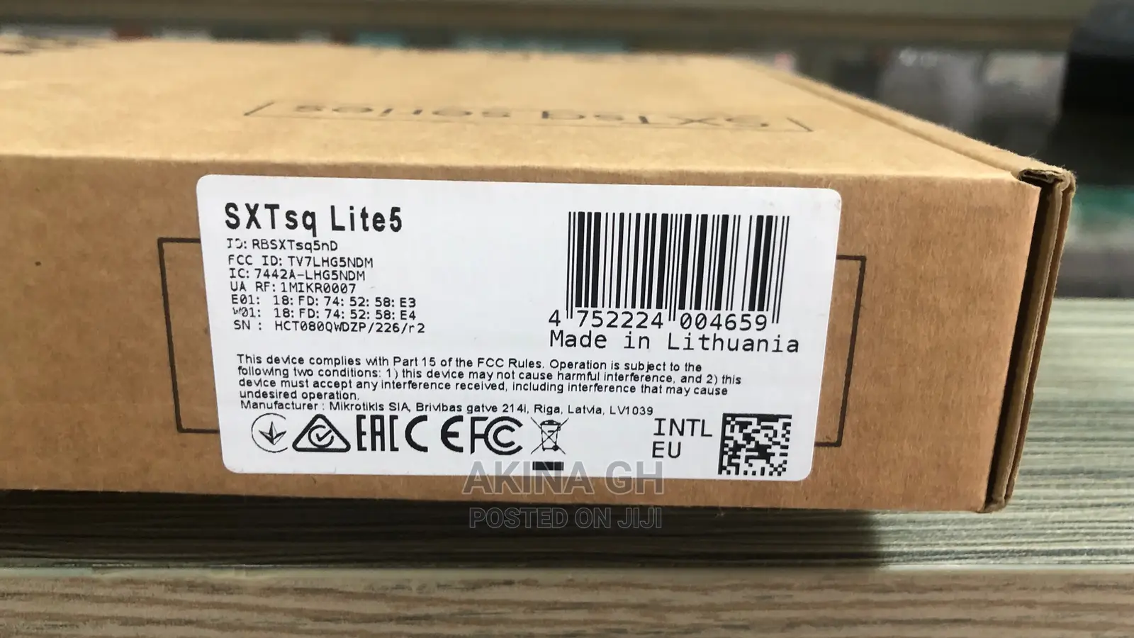 Mikrotik Routerboard SXTSQ Lite 5