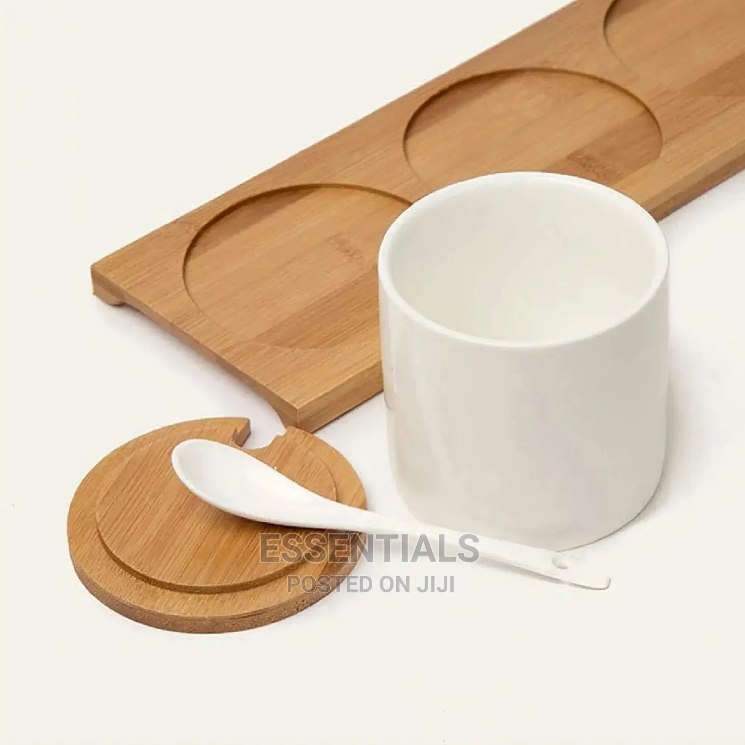 Set of 3 Ceramic Spice Pots Spice Serving Jars