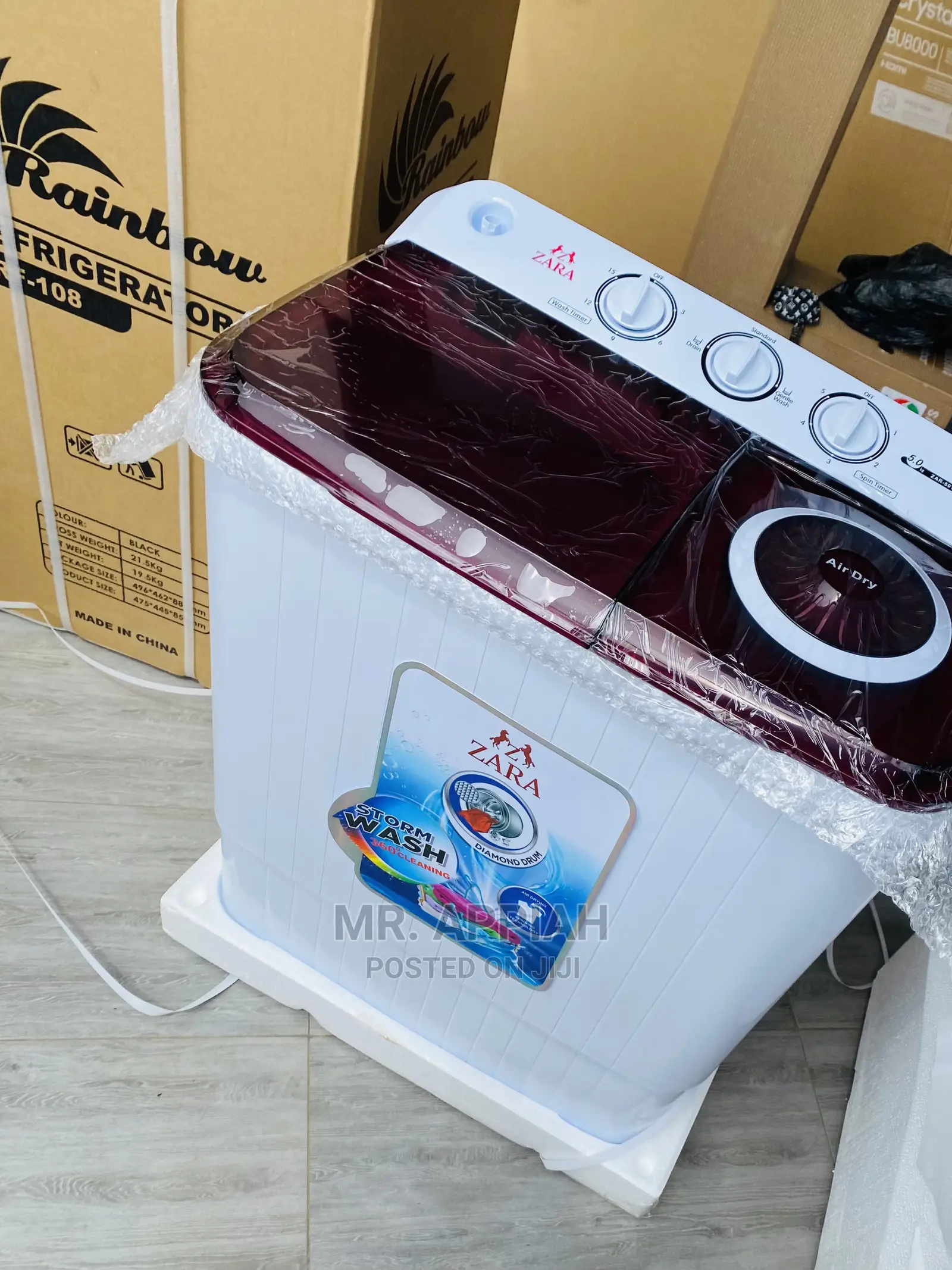 Long Lasting Zara 5kg Double Door Washingmachine 