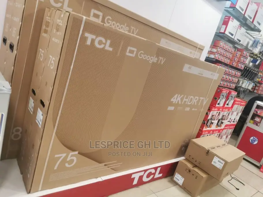 TCL 75” Android Smart UHD TV//Frameless