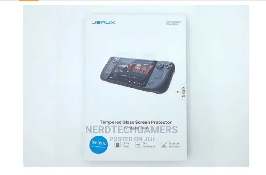 JSAUX 2-Pack Steam Deck Screen Protector, Ultra HD Glass Pro