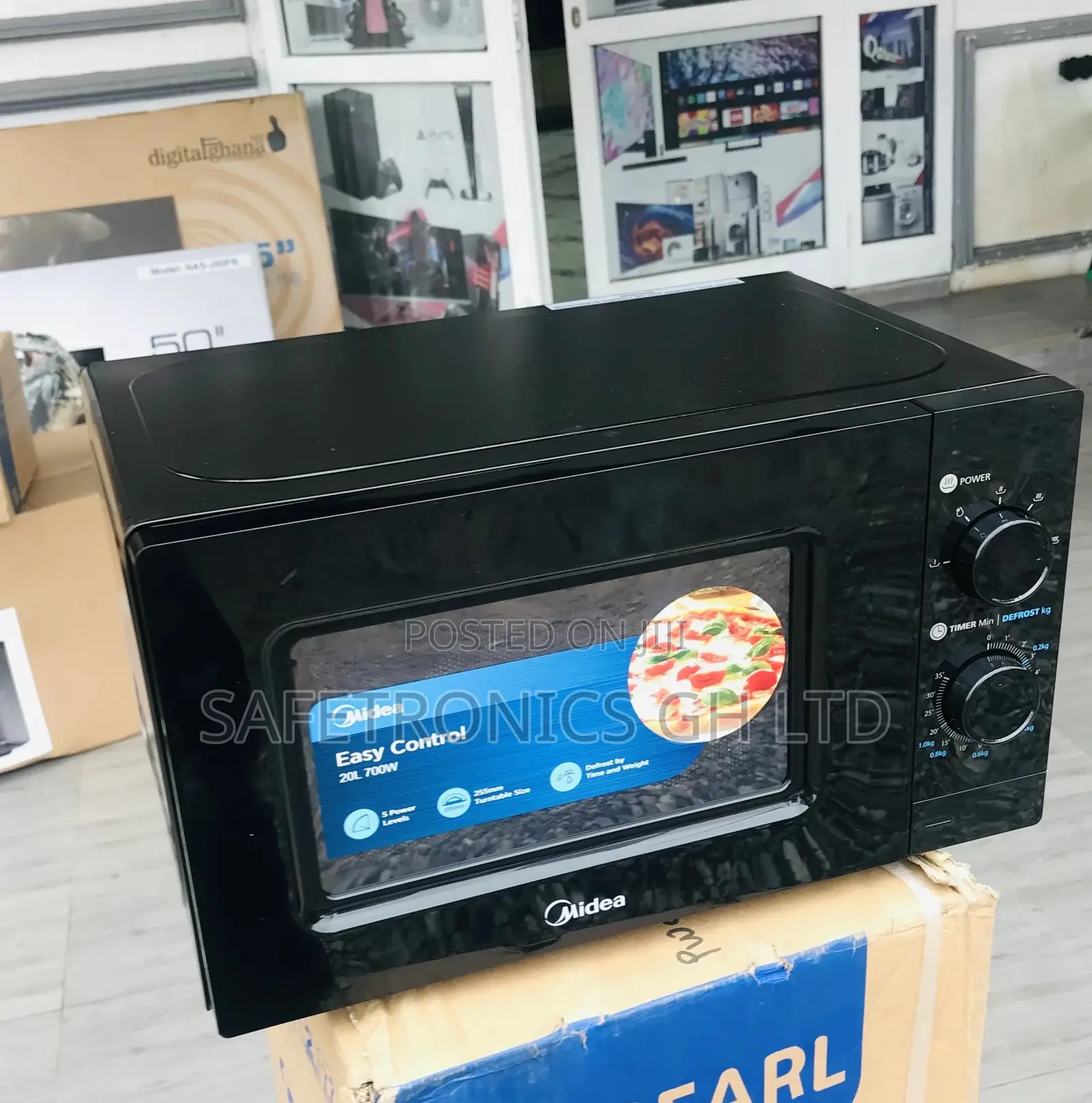 Midea 20 Liter Microwave Black MM720CFB Countertop Grill