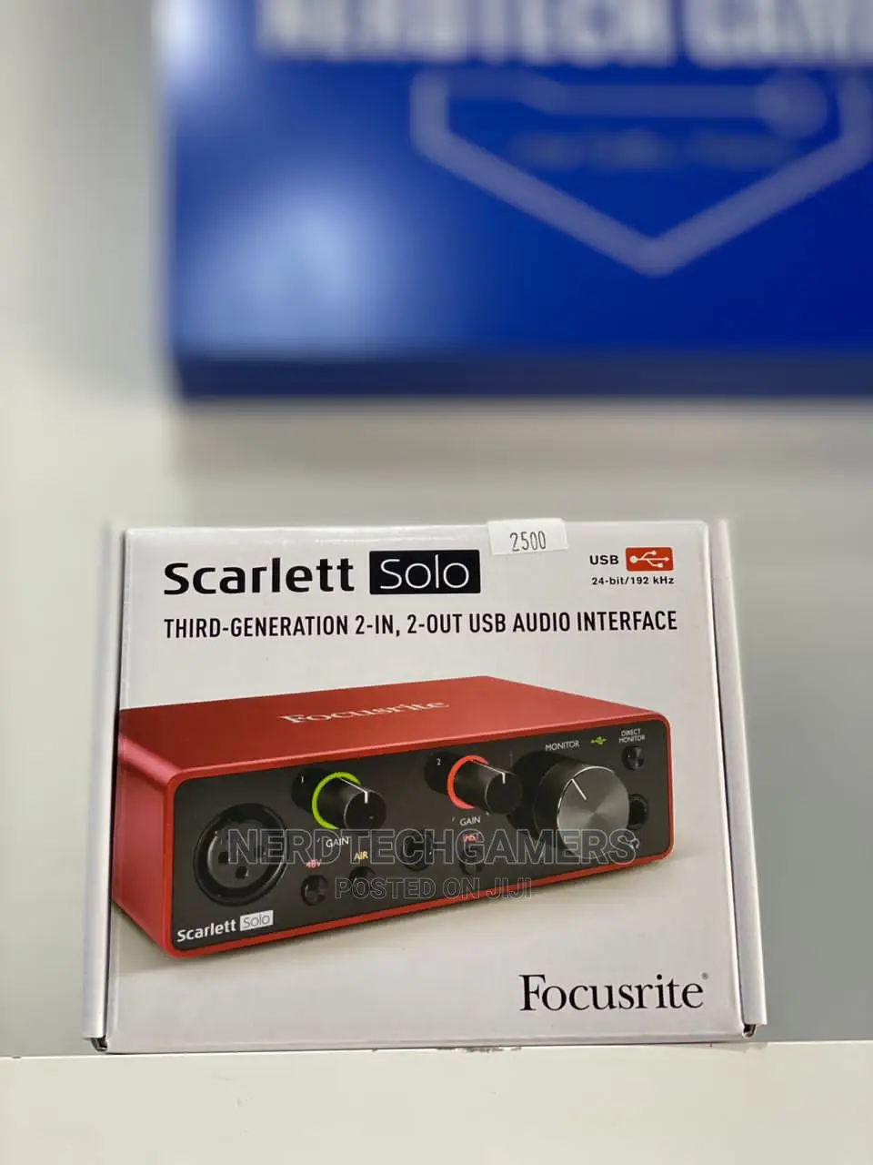 Focusrite Scarlett Solo 3rd Gen USB Audio Interface.