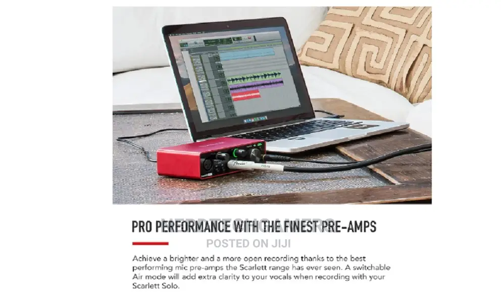 Focusrite Scarlett Solo 3rd Gen USB Audio Interface.