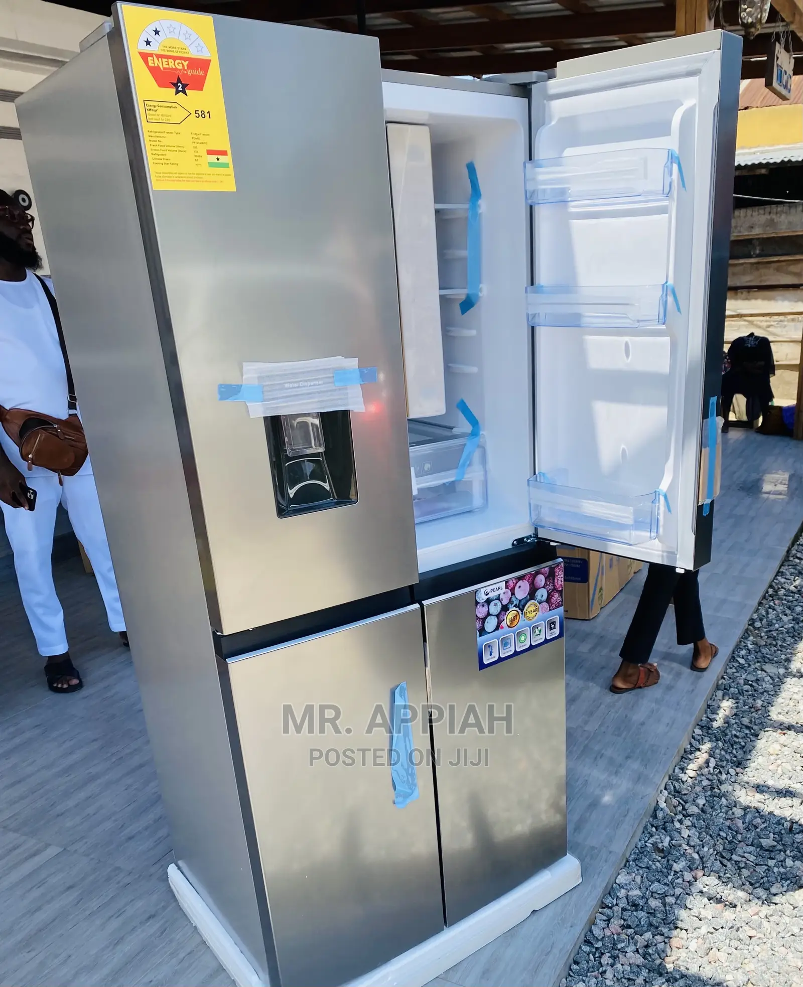 Latest Affordable and Durable Pearl 614IXWD Fridge(Gray)