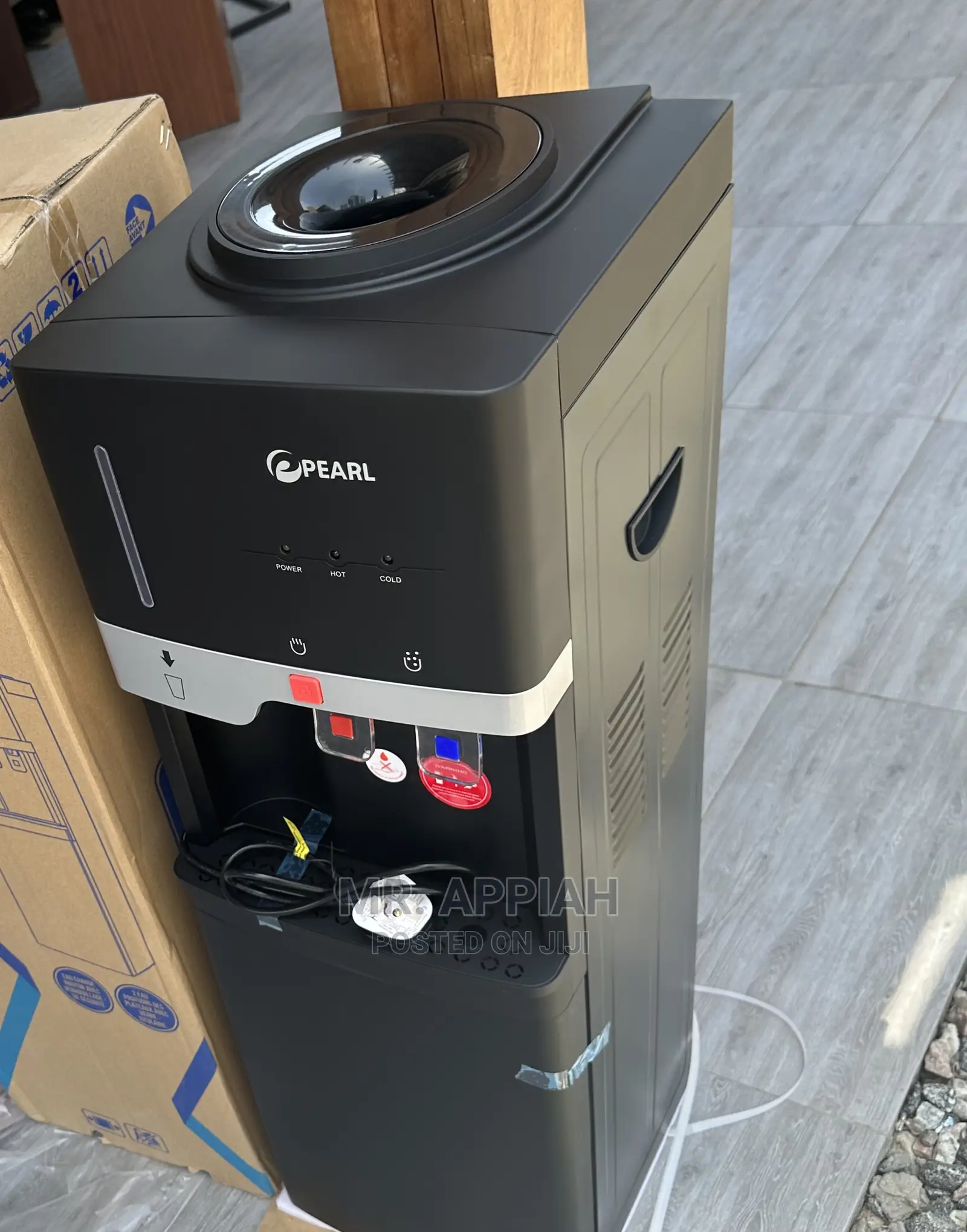 Durable Pearl PWD-1117FBL Water Dispenser(Black Silver)