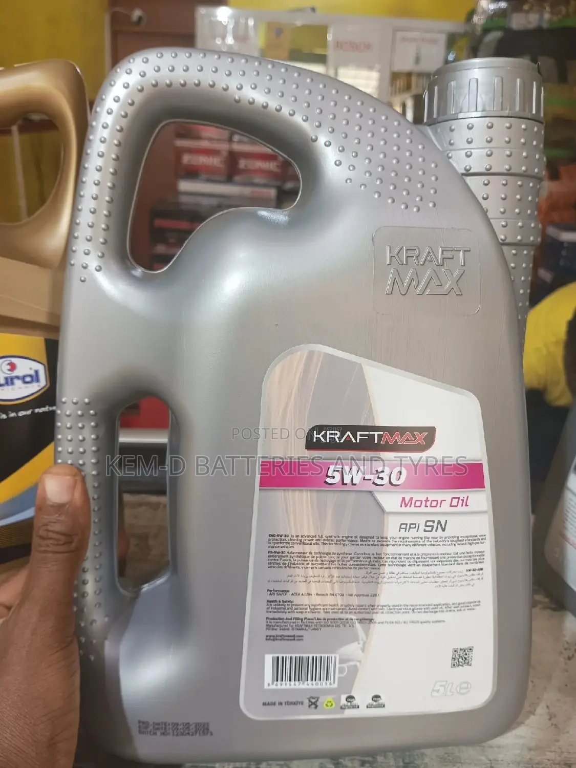 5w30 Kraftmax Synthetic Engine Oil 5litres