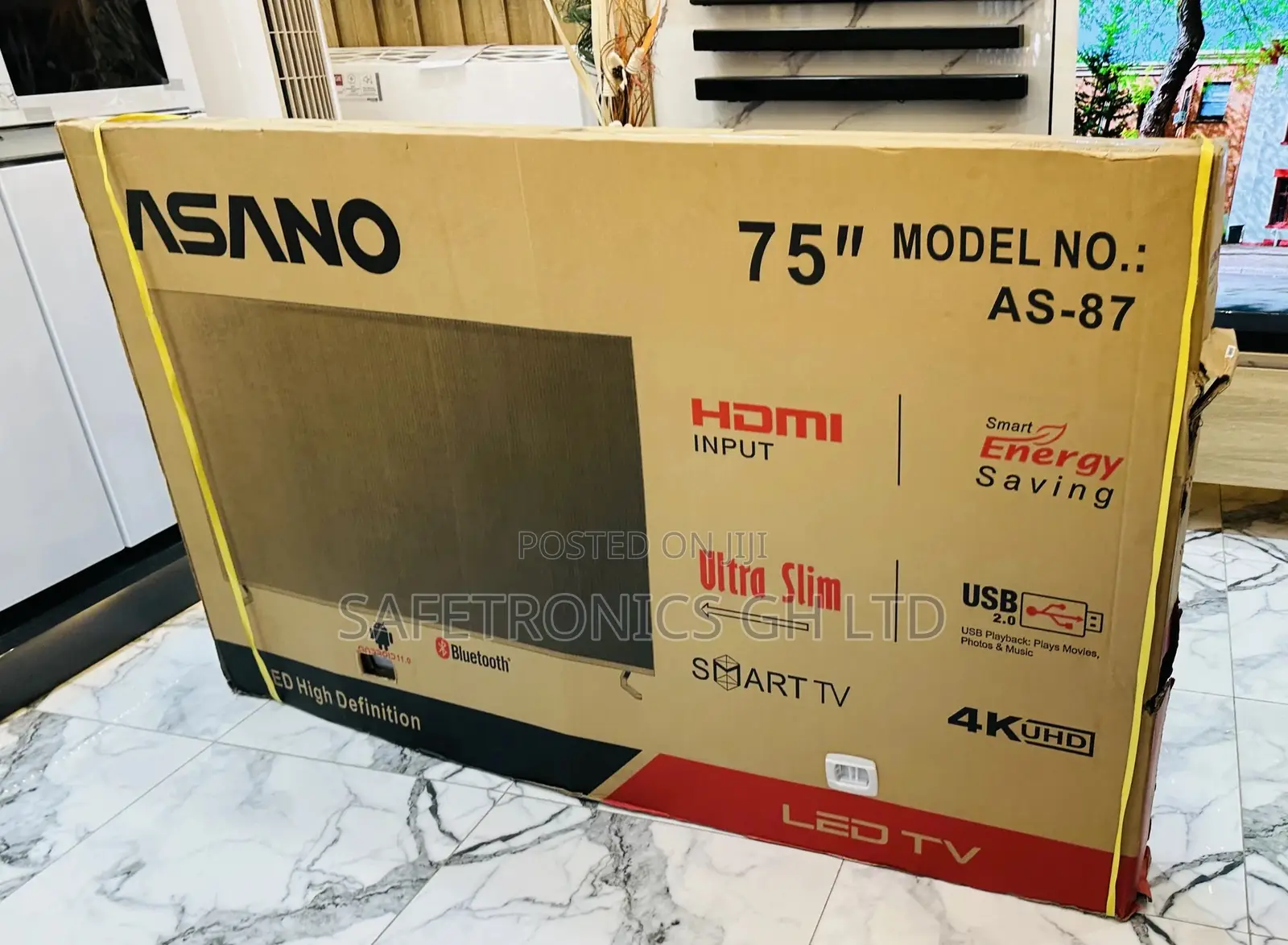 UHD LED Glossy Asano 75 Inches Smart Plus Bluetooth