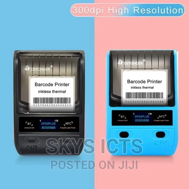 Portable Label / Barcode Printer With Free Software