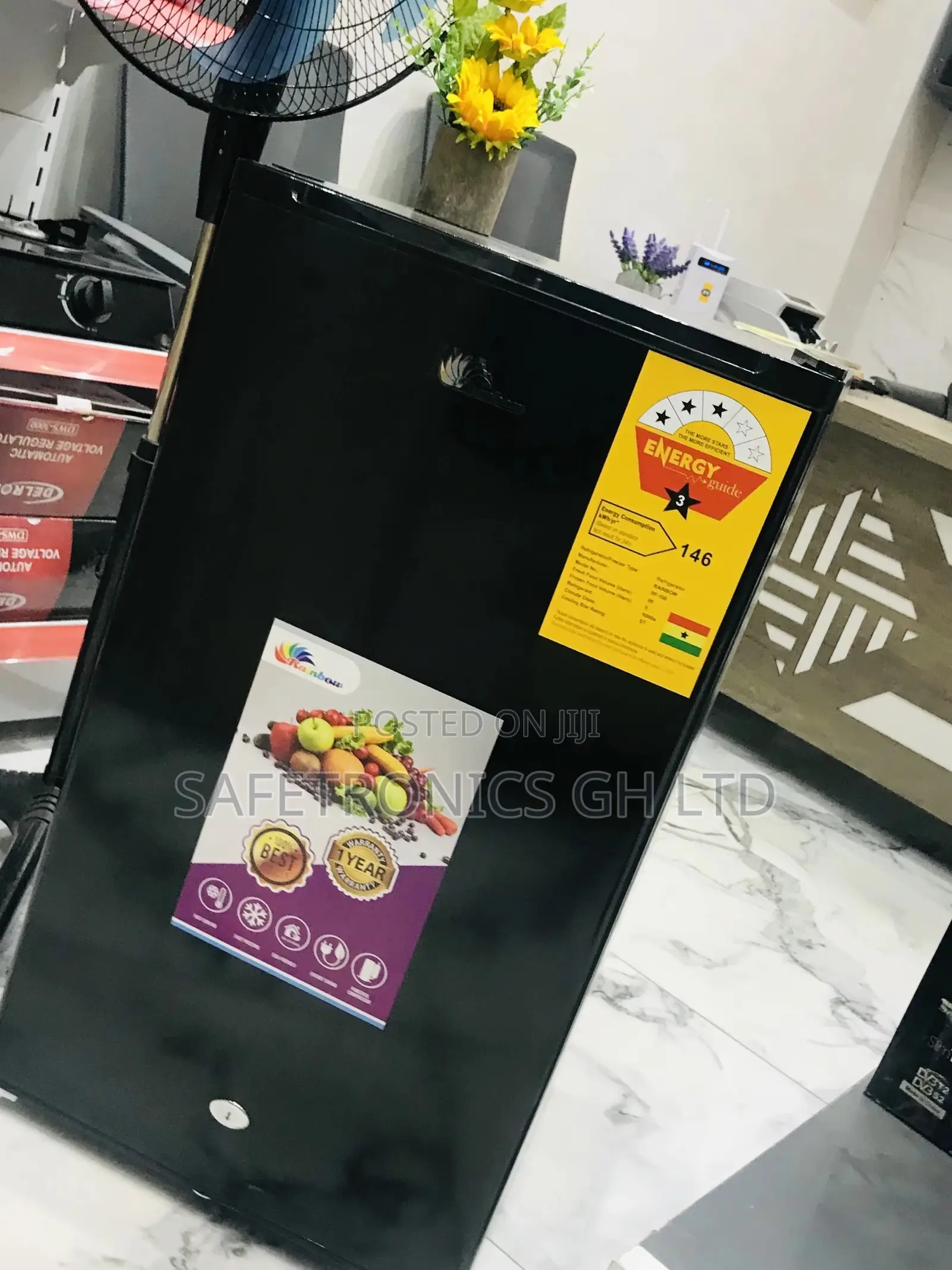 Rainbow Topfreezer Tabletop Fridge 82L Singledoor