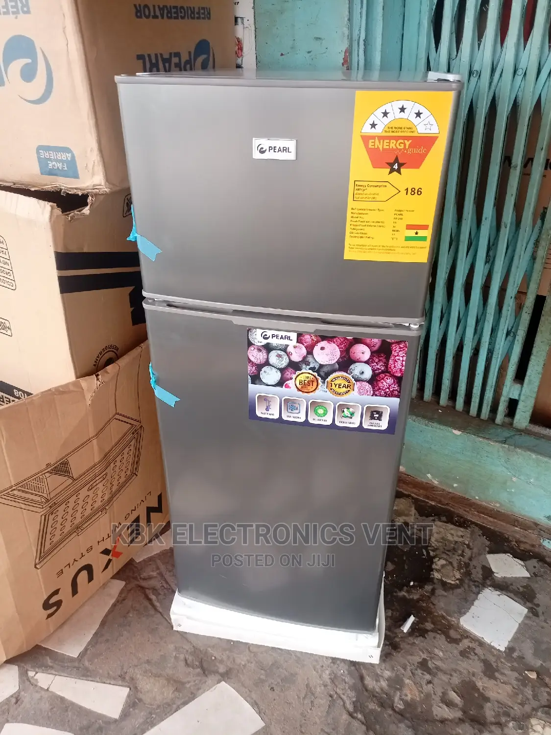 Pearl 130ltr Double Door Refrigerator
