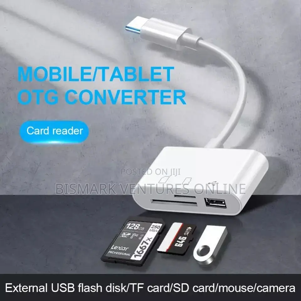 Type C Adapter for TF, SD Card Pen Drive Reader OTG