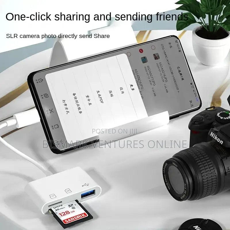 Type C Adapter for TF, SD Card Pen Drive Reader OTG