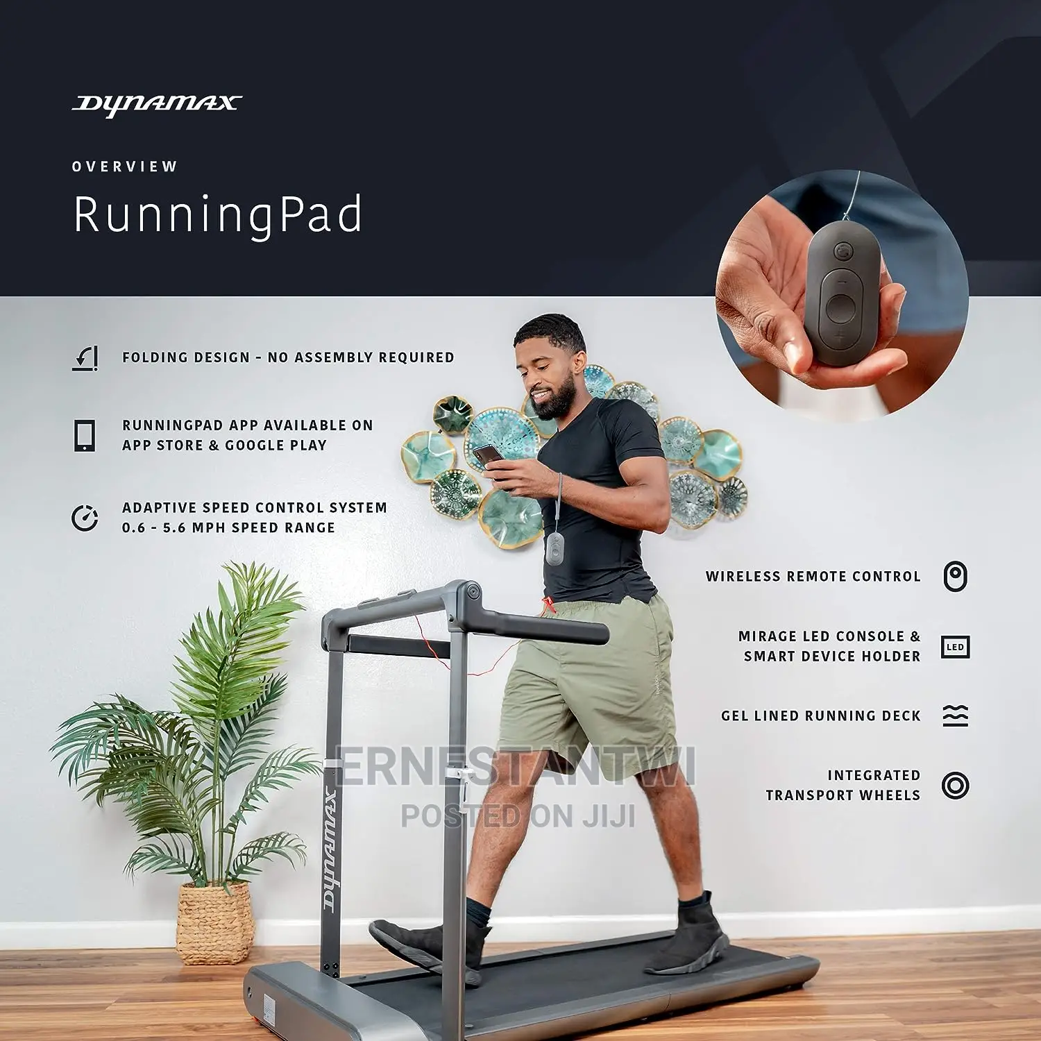 Foldable Treadmill From Dynamax, UK