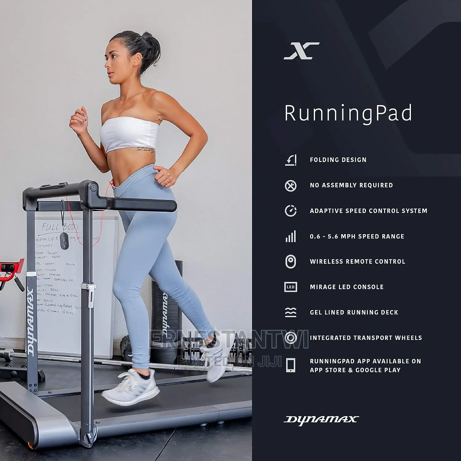 Foldable Treadmill From Dynamax, UK