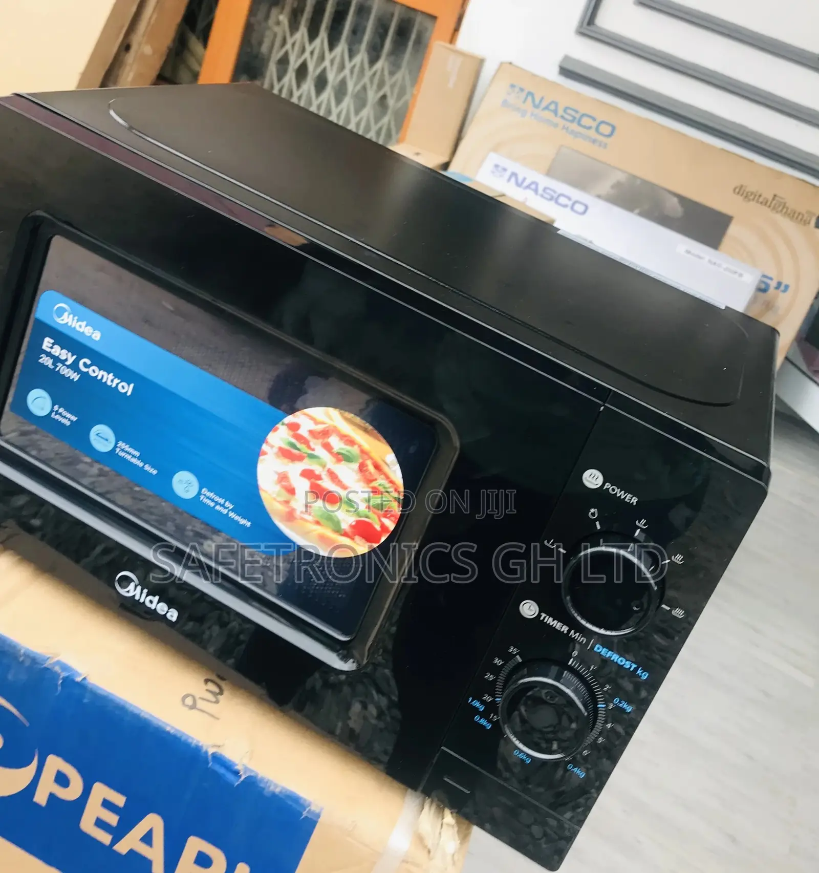 Durable Microwave 20L Grill Countertop Midea Black