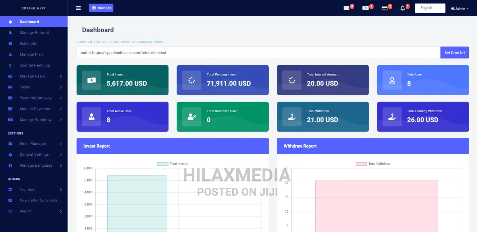 Online Banking Investment Website | Website Design
