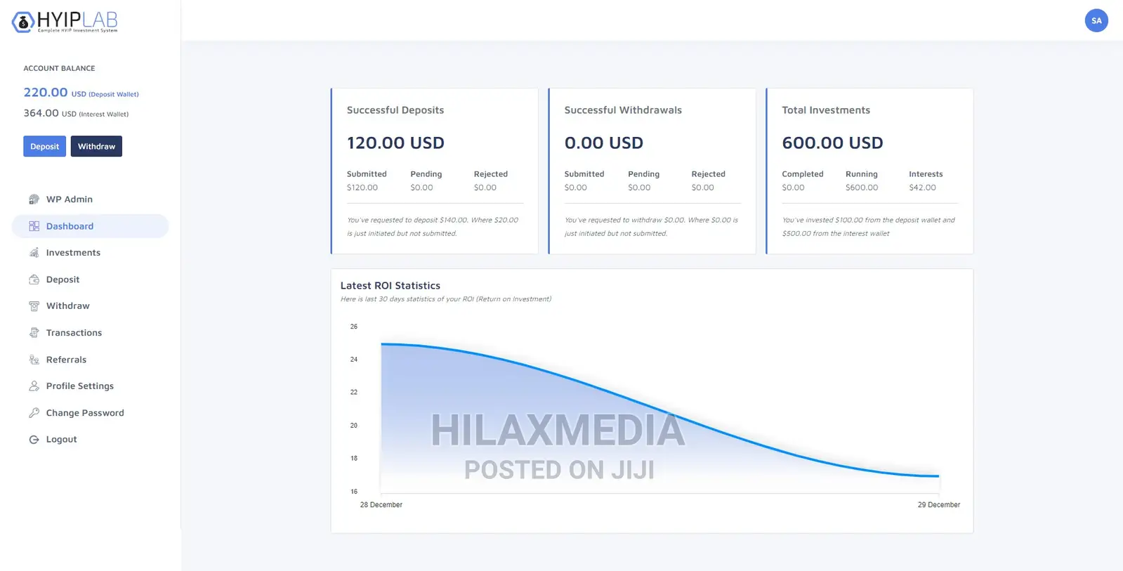 Online Banking Investment Website | Website Design