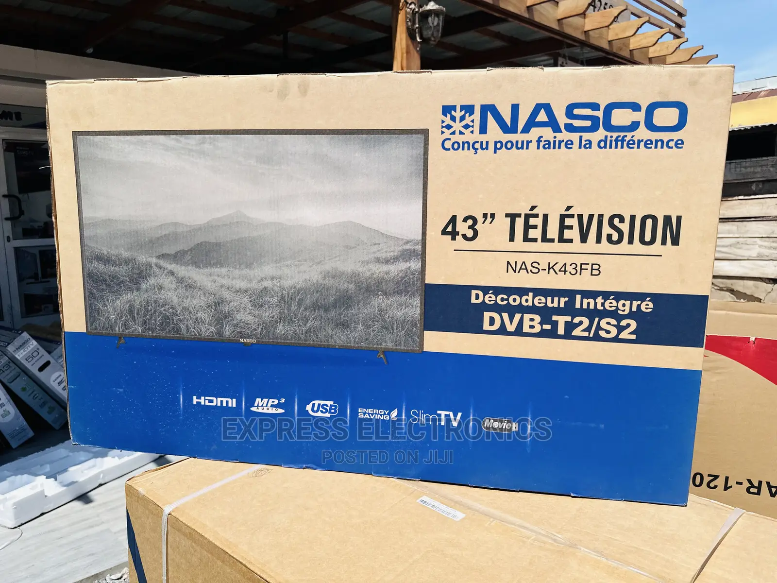A New Slim Design Nasco 43”Satellite Digital FHD Tv 