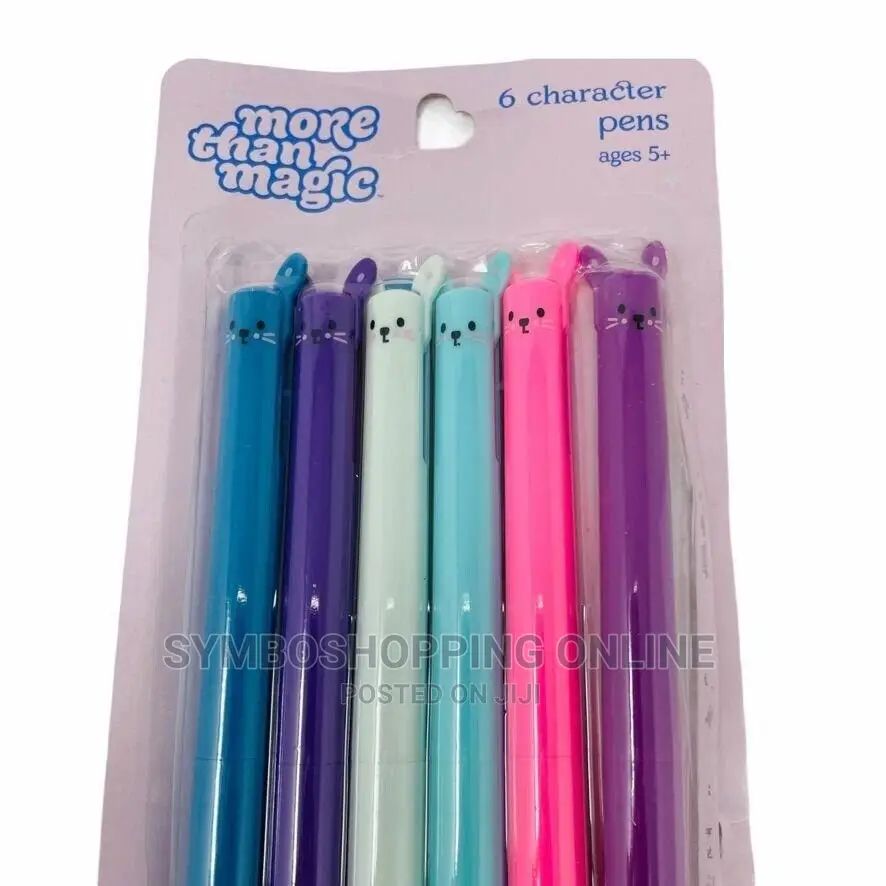 More Than Magic 6ct Character Cat Pen Set