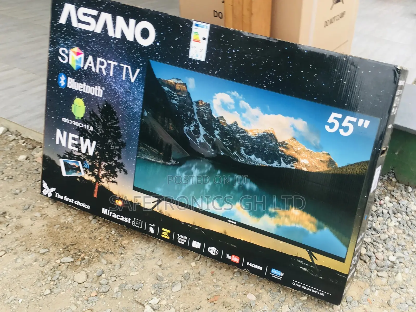 Available Asano 55 Inches Glossy LED UHD Smart Tv