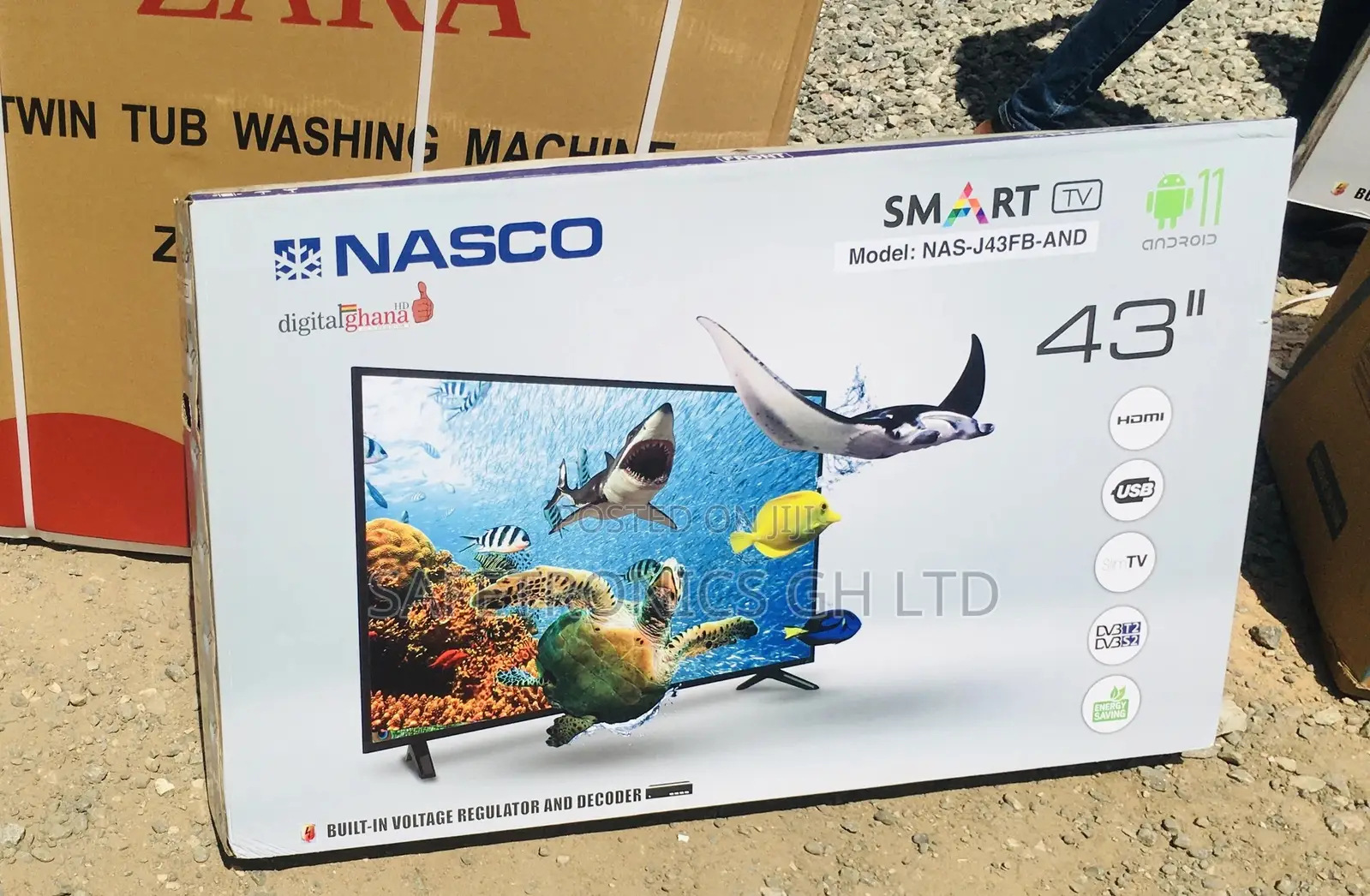 Glossy LED 43 Inches Smart Nasco Quality High Tv