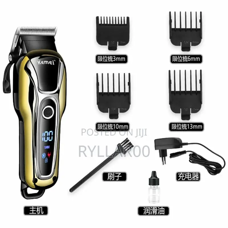 Professional Cordless Hair Clipper Kemei