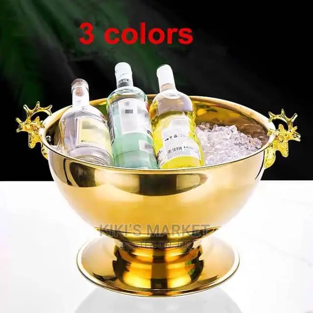 Champagne Bucket Available in Silver,Gold Black/Gold