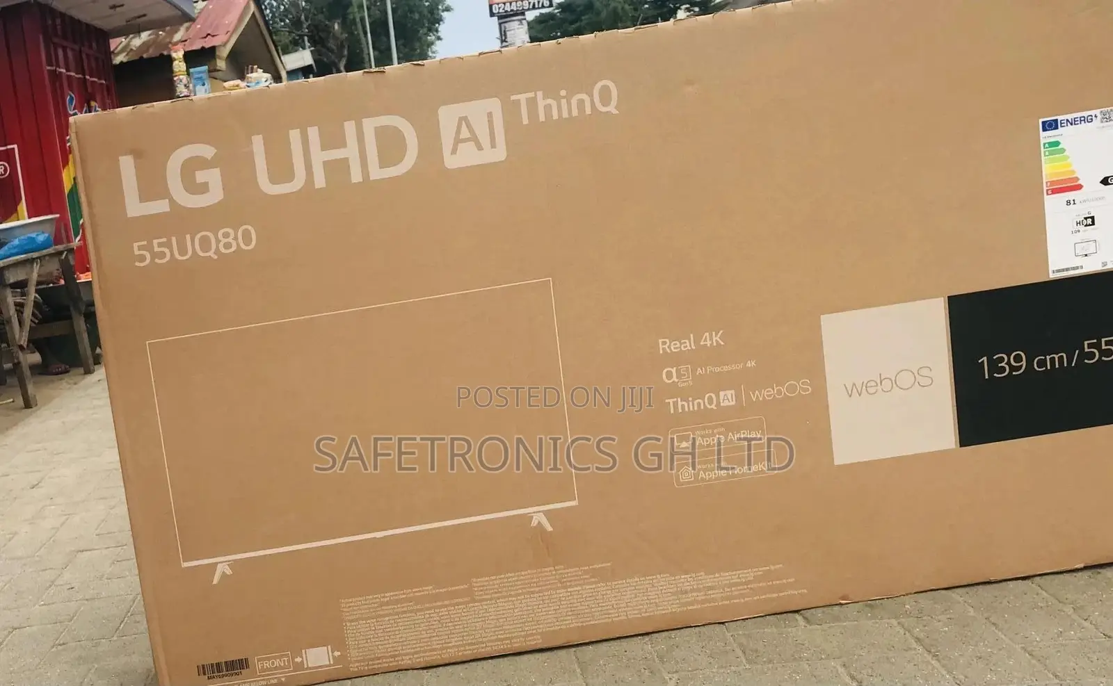 UQ80 55 Inches Glossy LED LG Smart UHD Tv